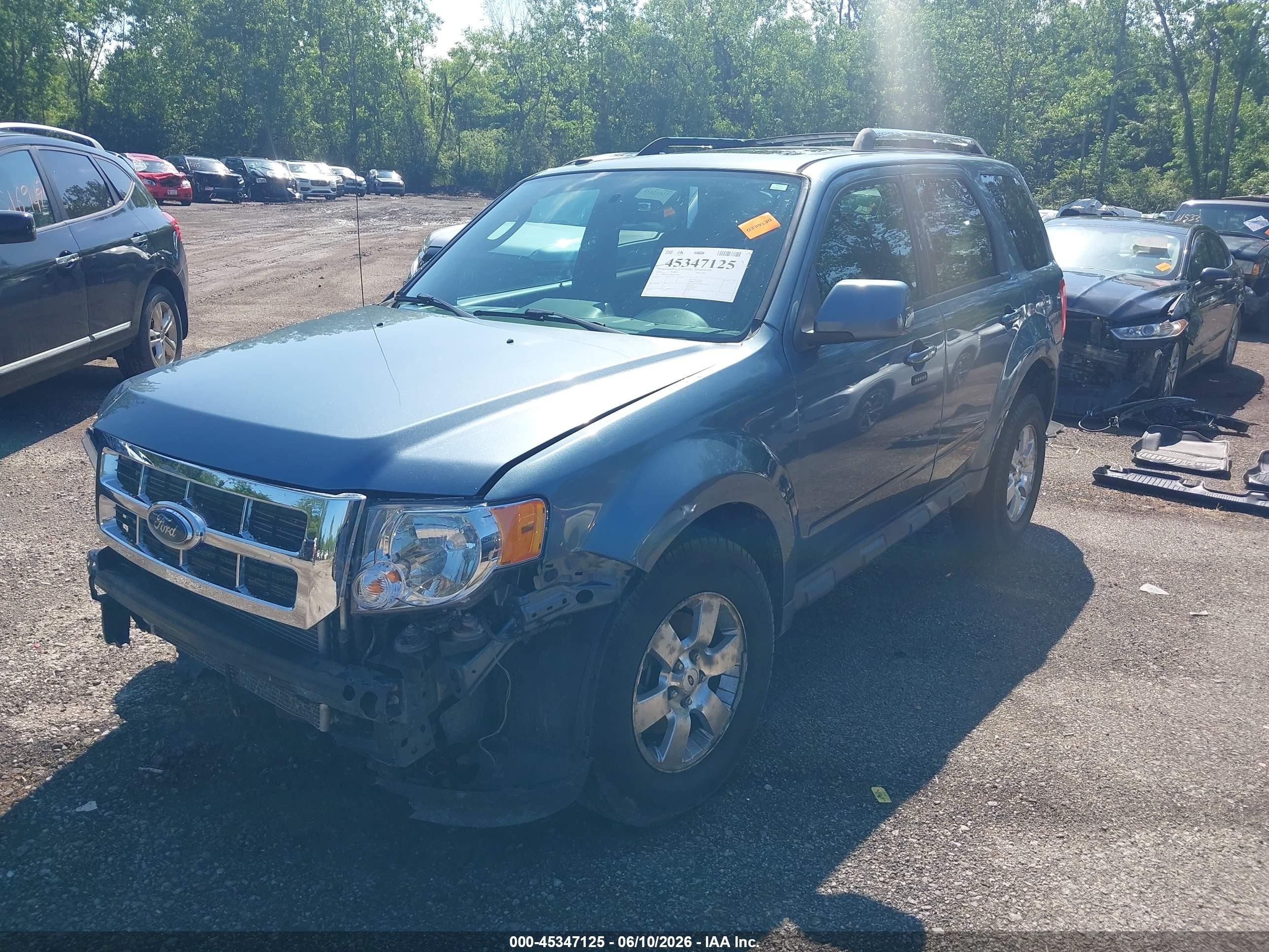 2011 Ford Escape Limited Blue vin: 1FMCU9EG9BKB39560