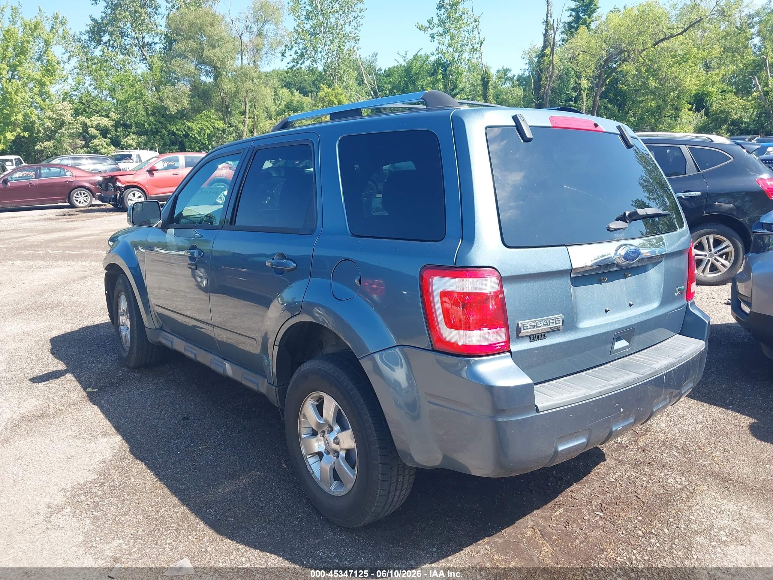 2011 Ford Escape Limited Blue vin: 1FMCU9EG9BKB39560