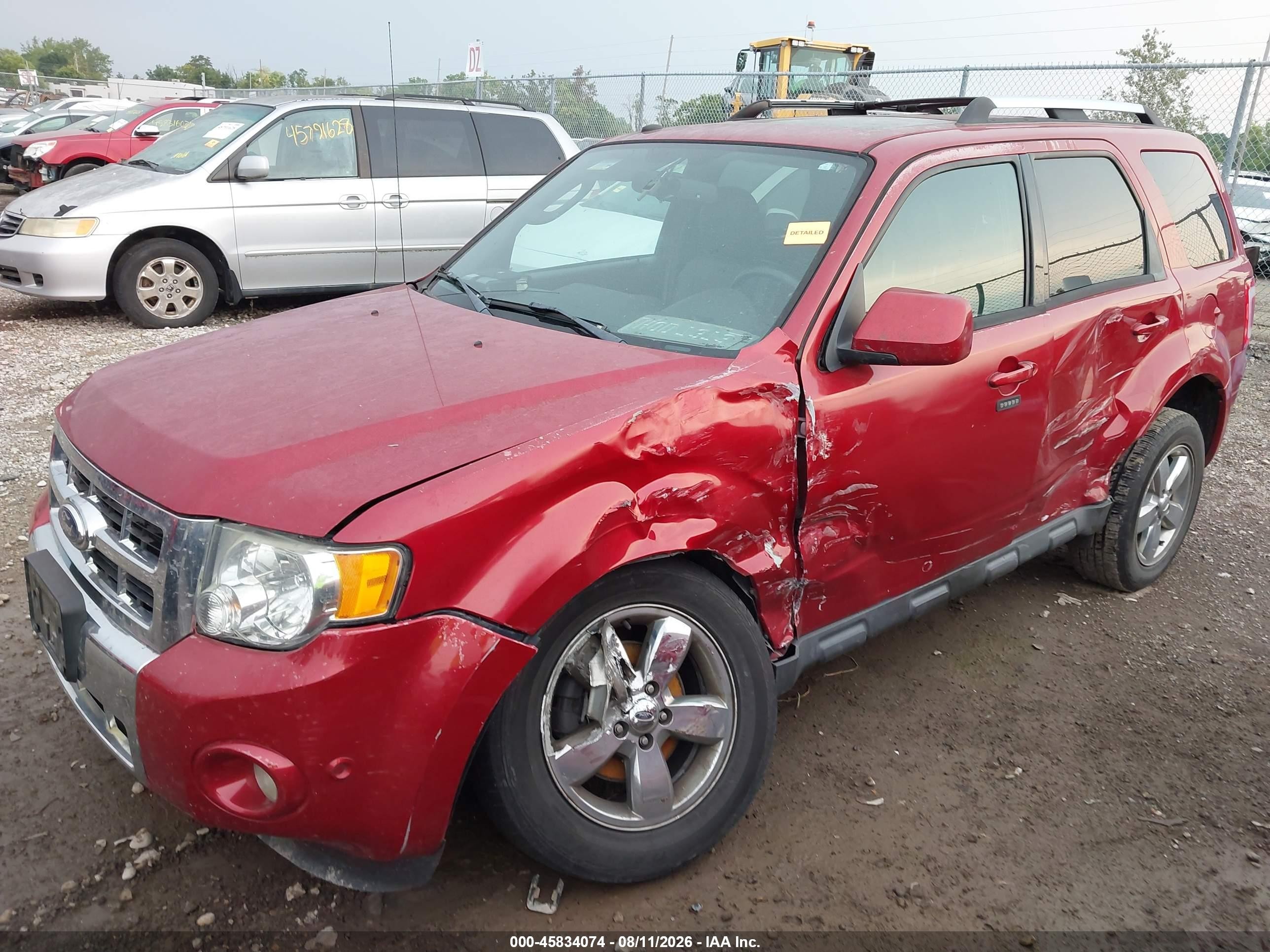 2011 Ford Escape Limited Красный vin: 1FMCU9EG9BKB45231