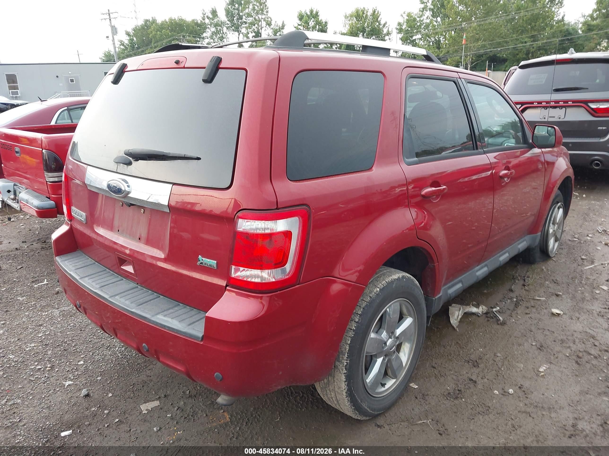 2011 Ford Escape Limited Красный vin: 1FMCU9EG9BKB45231