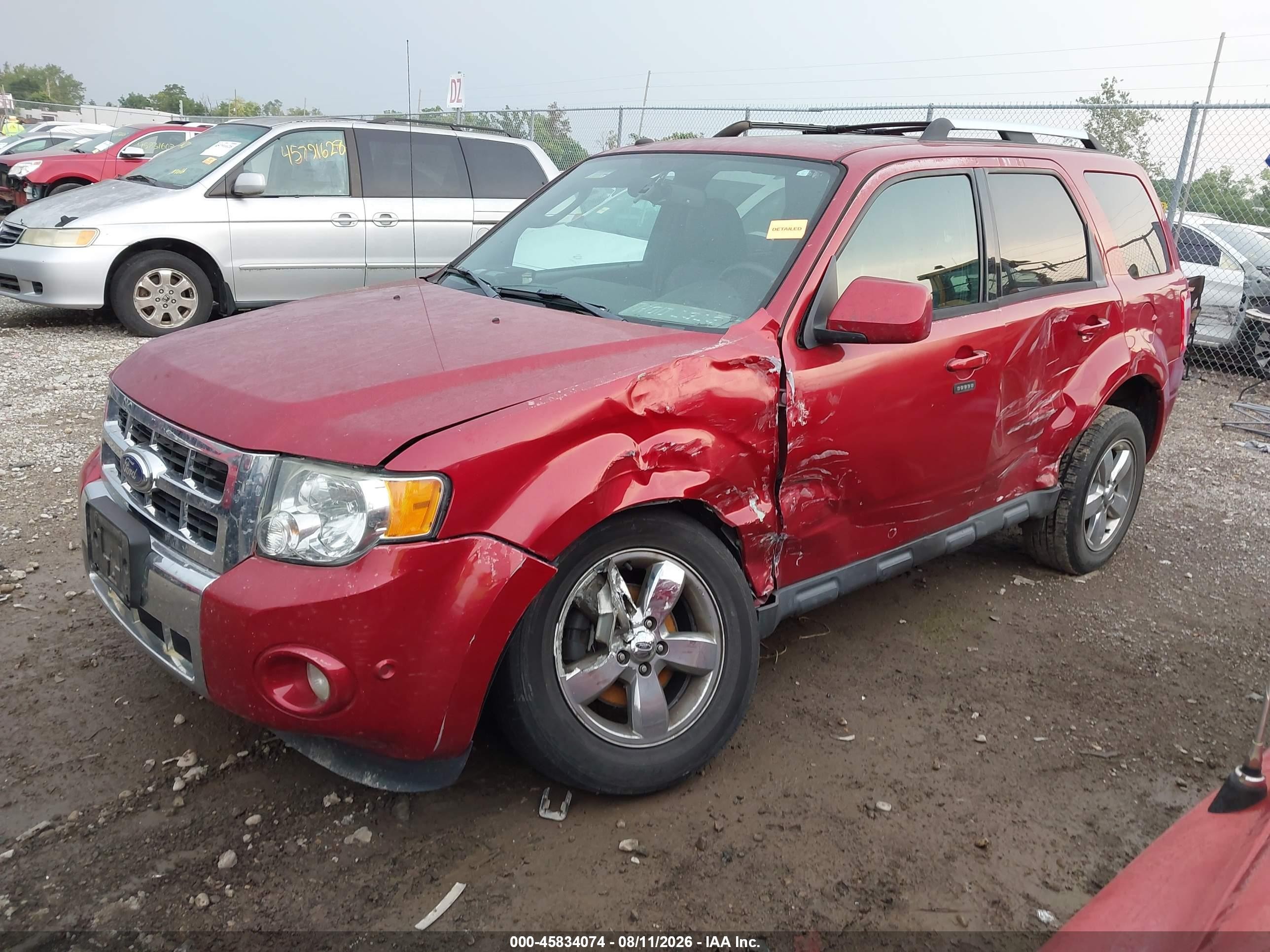 2011 Ford Escape Limited Красный vin: 1FMCU9EG9BKB45231