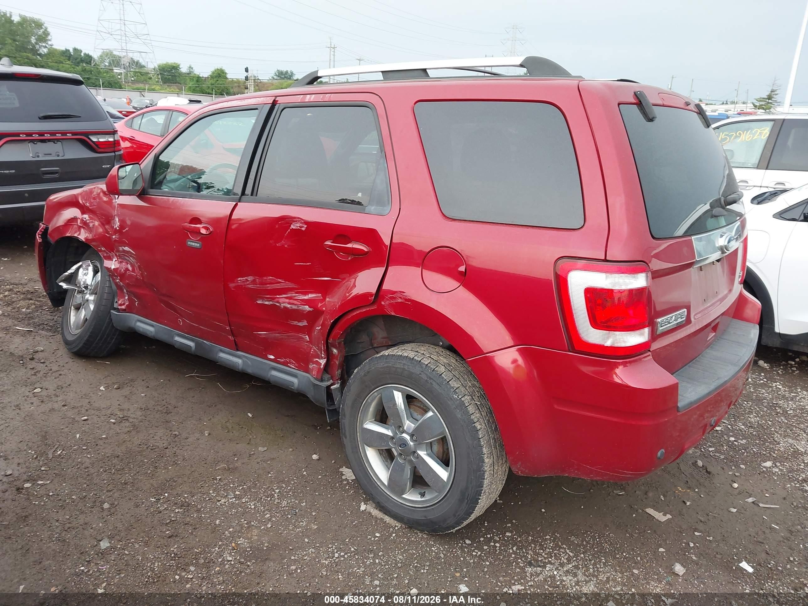 2011 Ford Escape Limited Красный vin: 1FMCU9EG9BKB45231