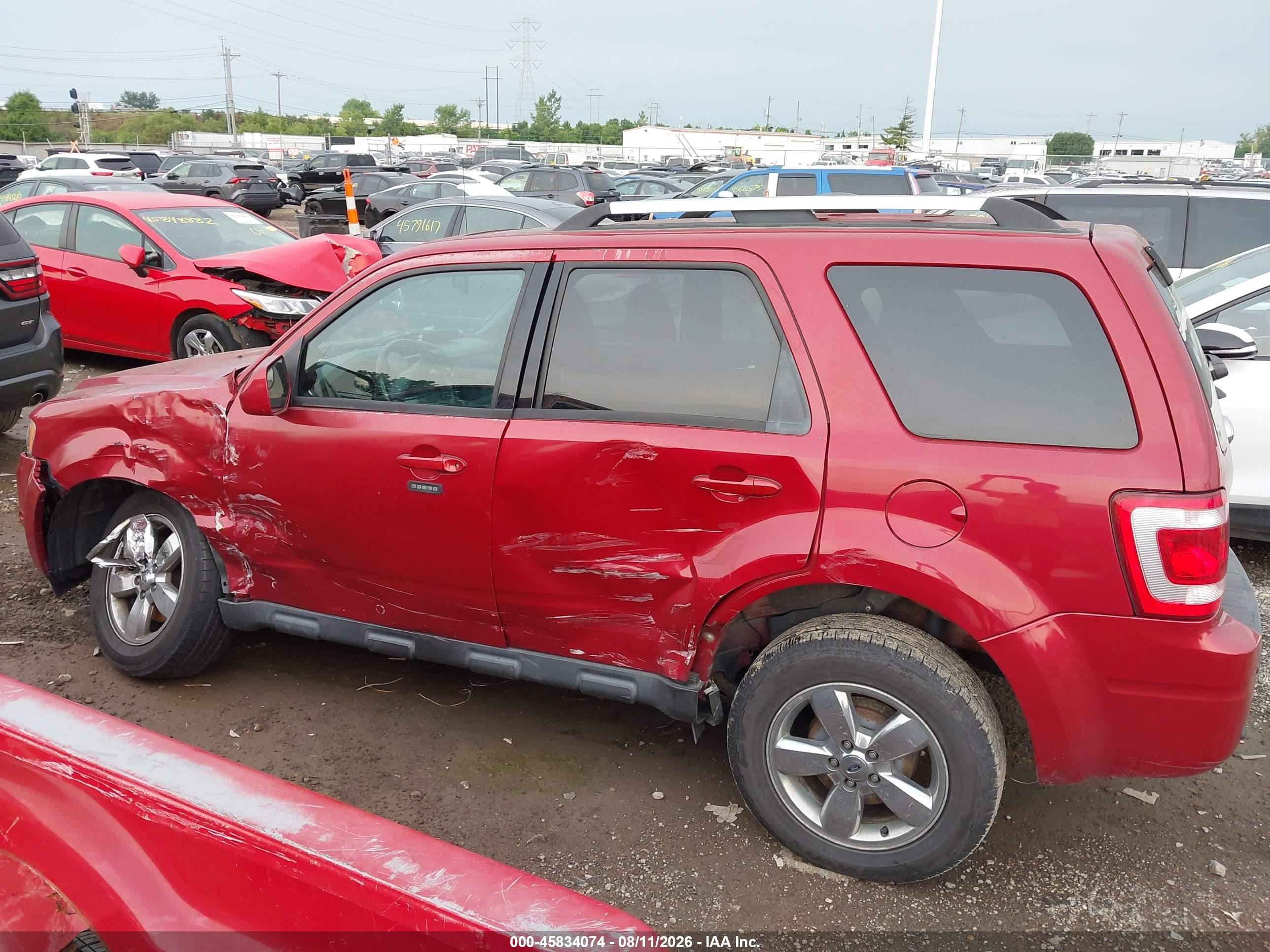 2011 Ford Escape Limited Красный vin: 1FMCU9EG9BKB45231