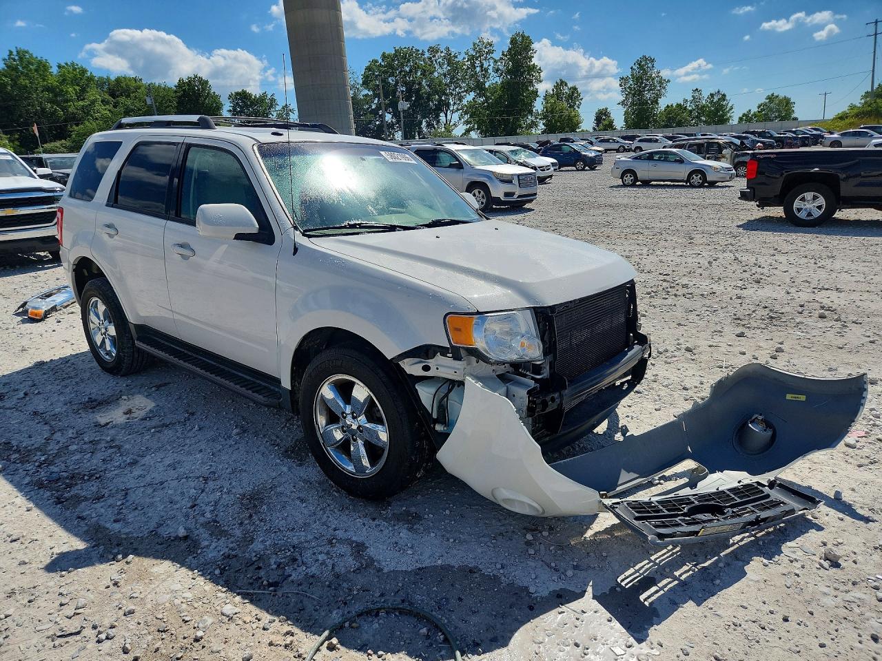 2011 Ford Escape Limited White vin: 1FMCU9EG9BKB58917