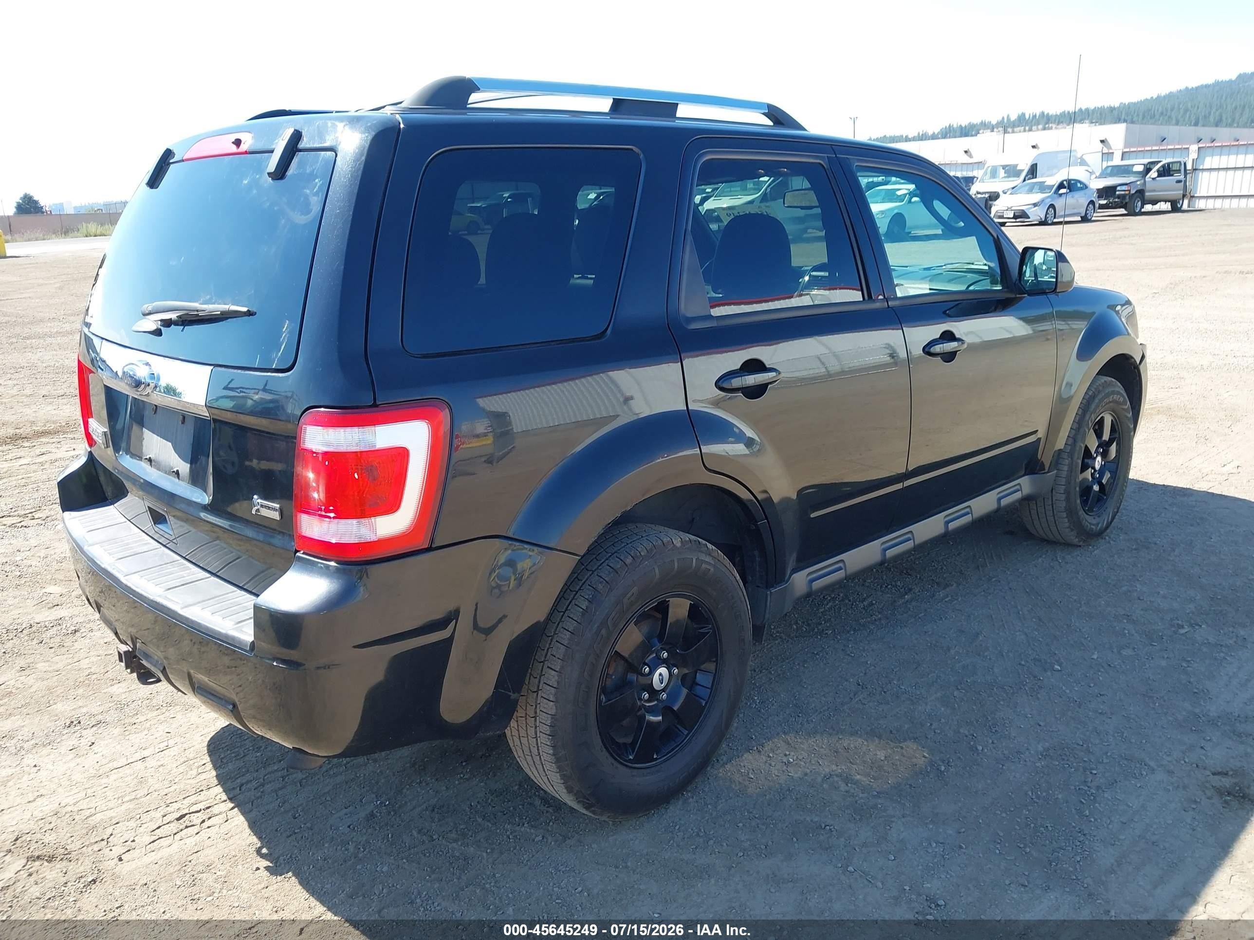 2011 Ford Escape Limited Black vin: 1FMCU9EG9BKB65625