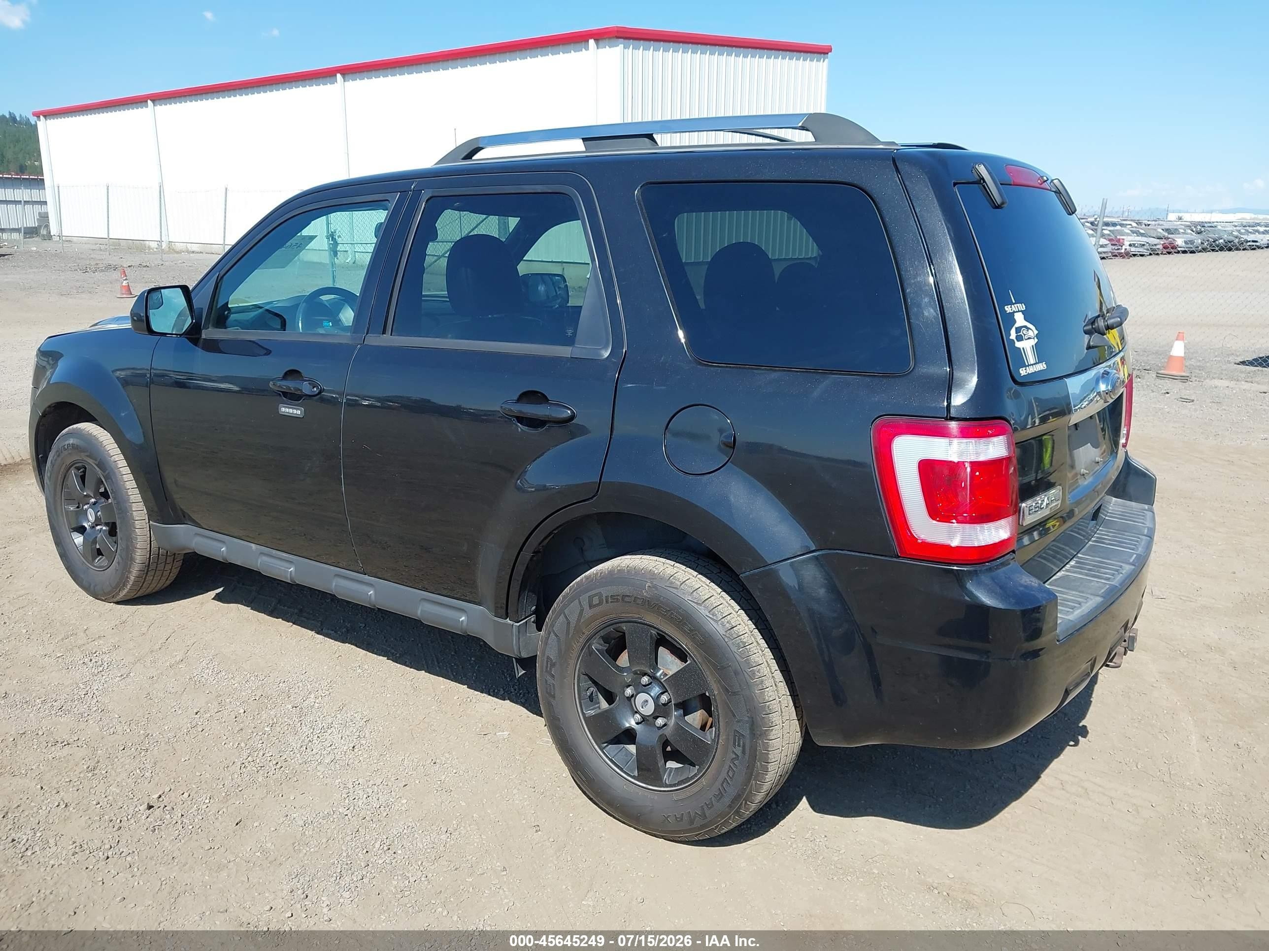 2011 Ford Escape Limited Black vin: 1FMCU9EG9BKB65625