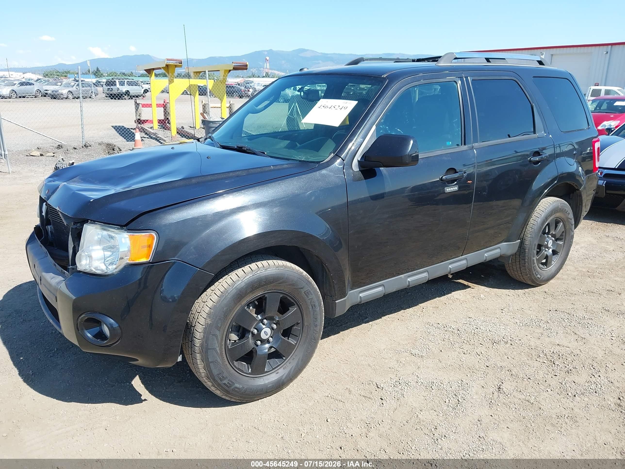 2011 Ford Escape Limited Black vin: 1FMCU9EG9BKB65625