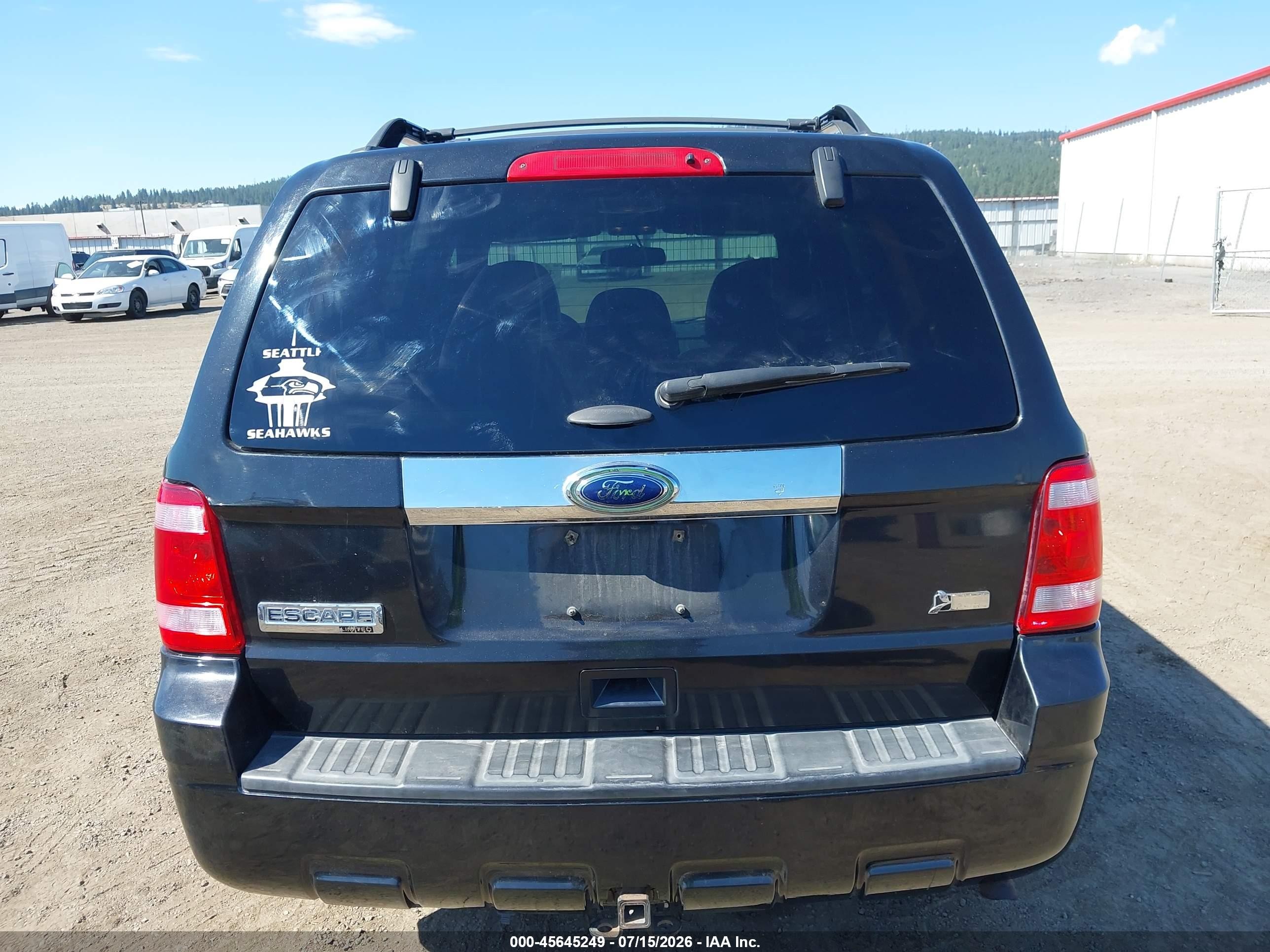 2011 Ford Escape Limited Black vin: 1FMCU9EG9BKB65625