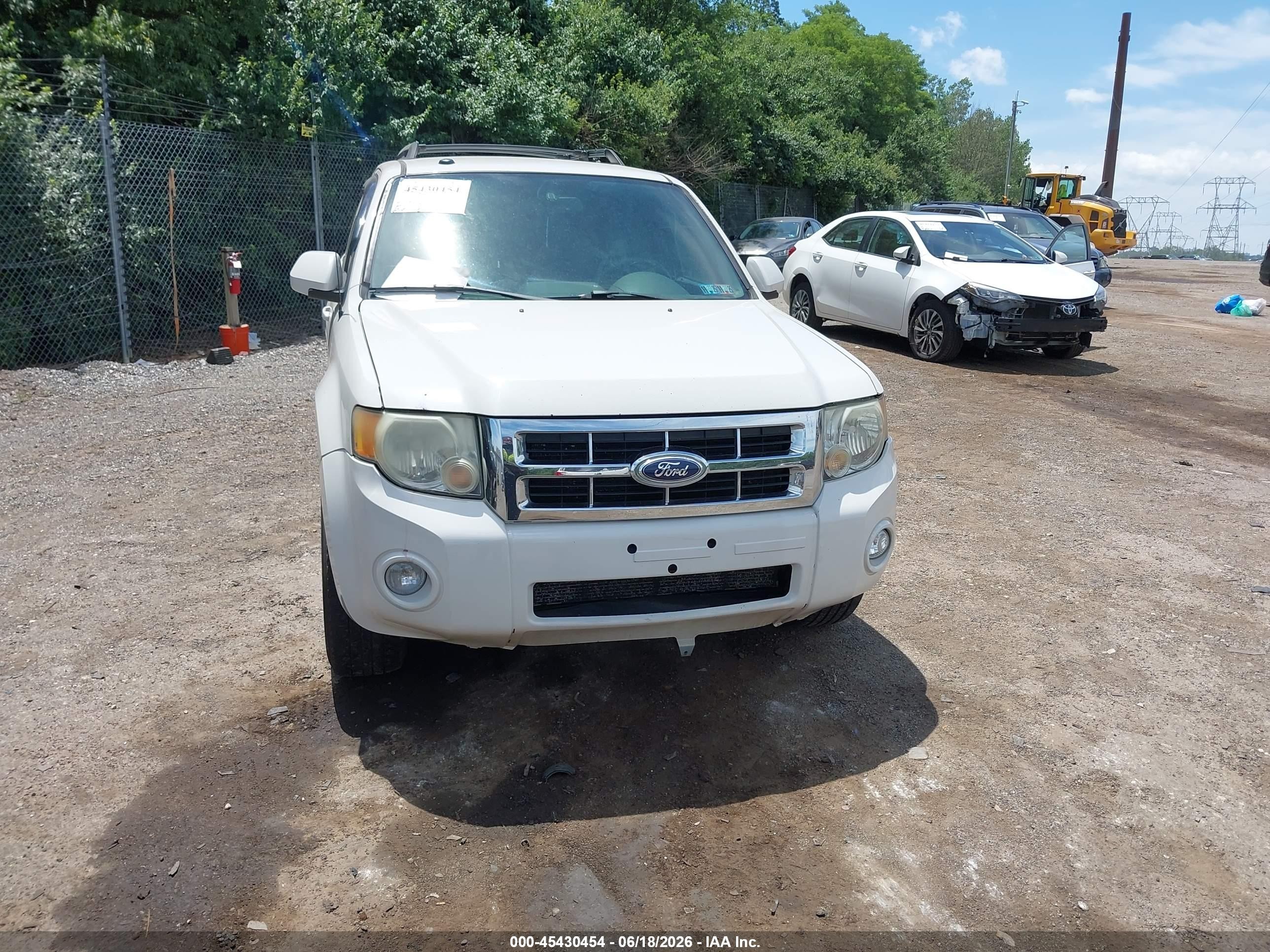 2012 Ford Escape Limited White vin: 1FMCU9EG9CKA08968