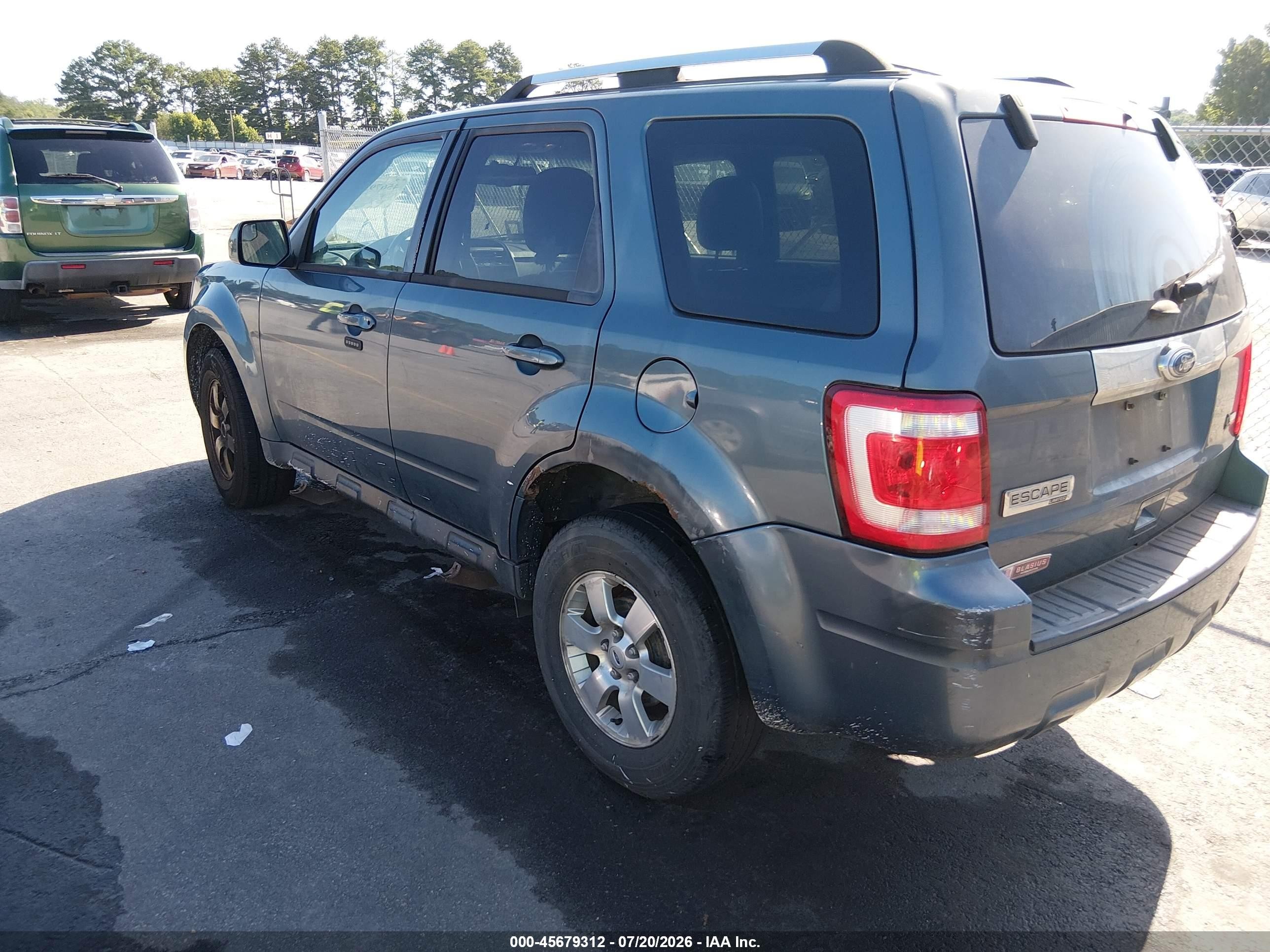 2011 Ford Escape Limited Light Blue vin: 1FMCU9EGXBKB08432