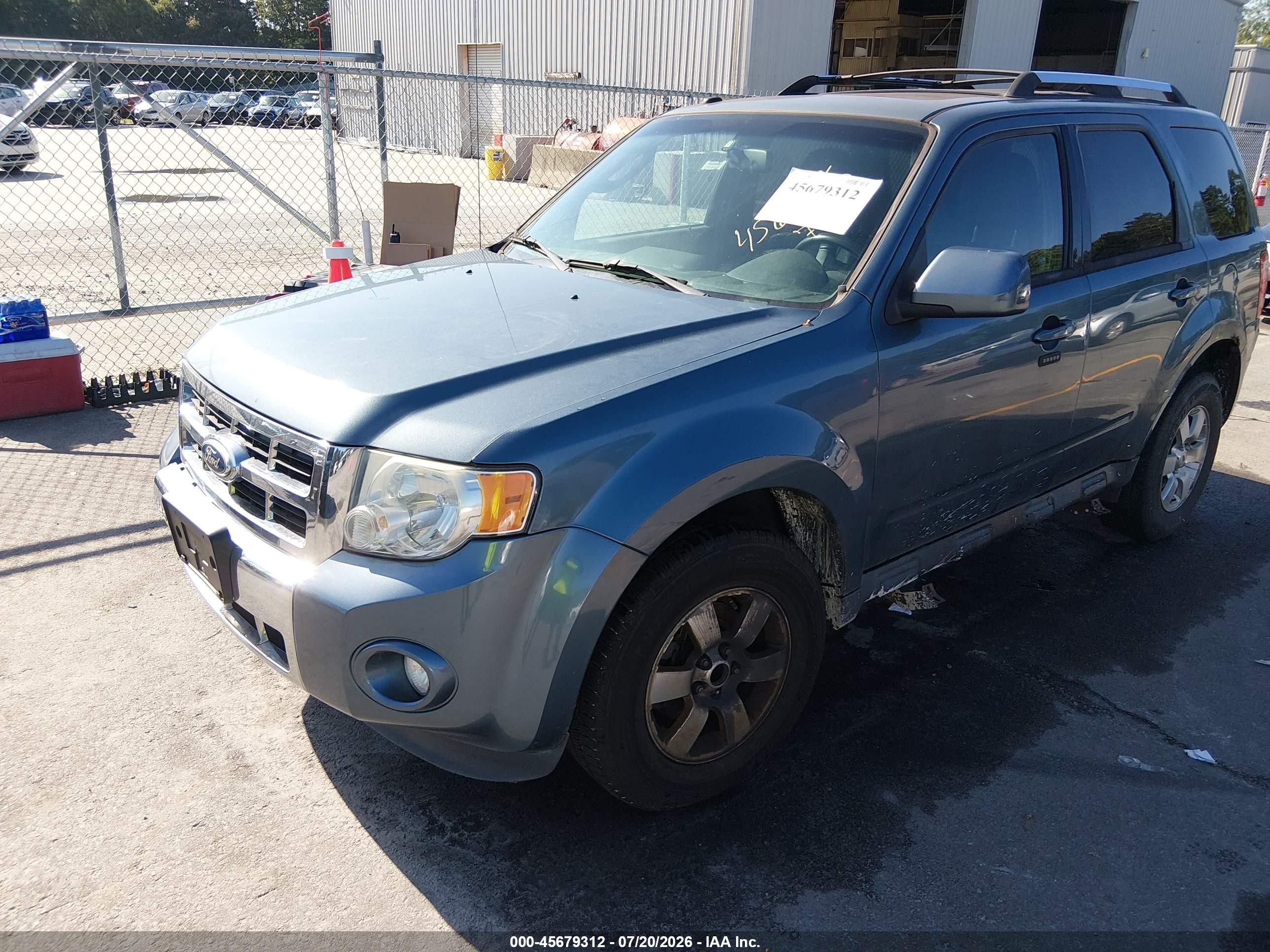 2011 Ford Escape Limited Light Blue vin: 1FMCU9EGXBKB08432