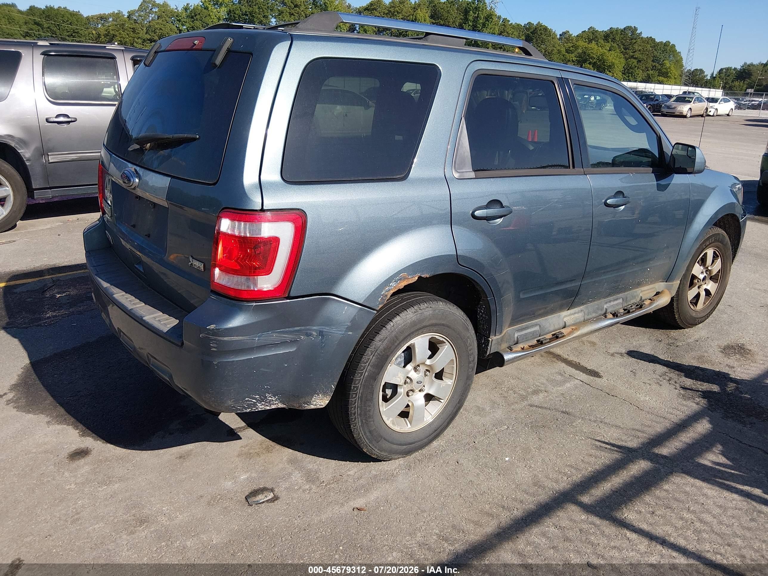 2011 Ford Escape Limited Light Blue vin: 1FMCU9EGXBKB08432