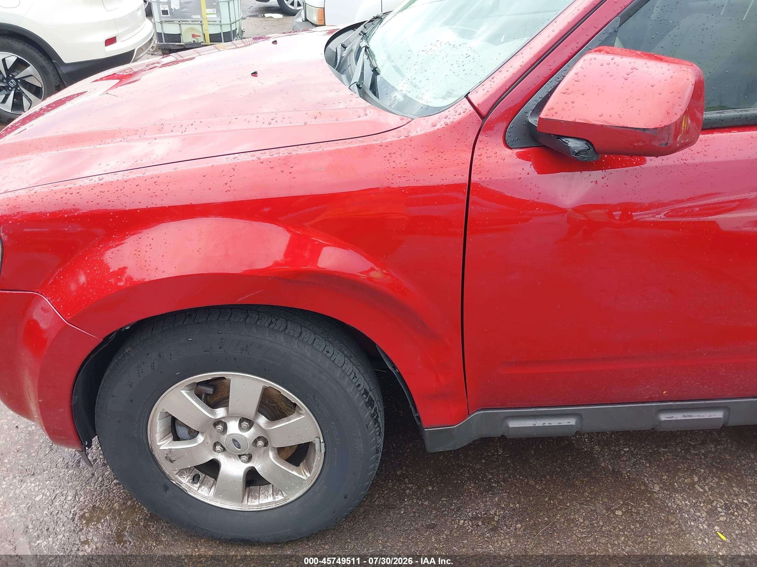 2011 Ford Escape Limited Red vin: 1FMCU9EGXBKB13422