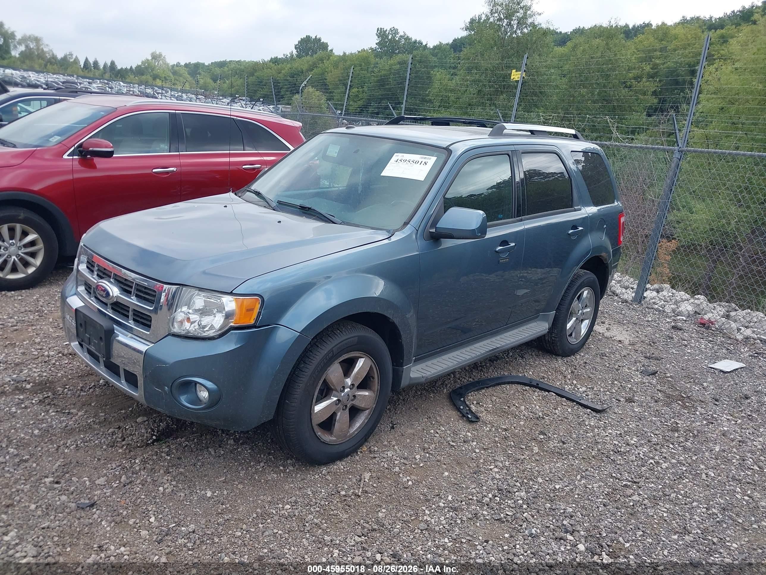 2011 Ford Escape Limited Turquoise vin: 1FMCU9EGXBKB51698