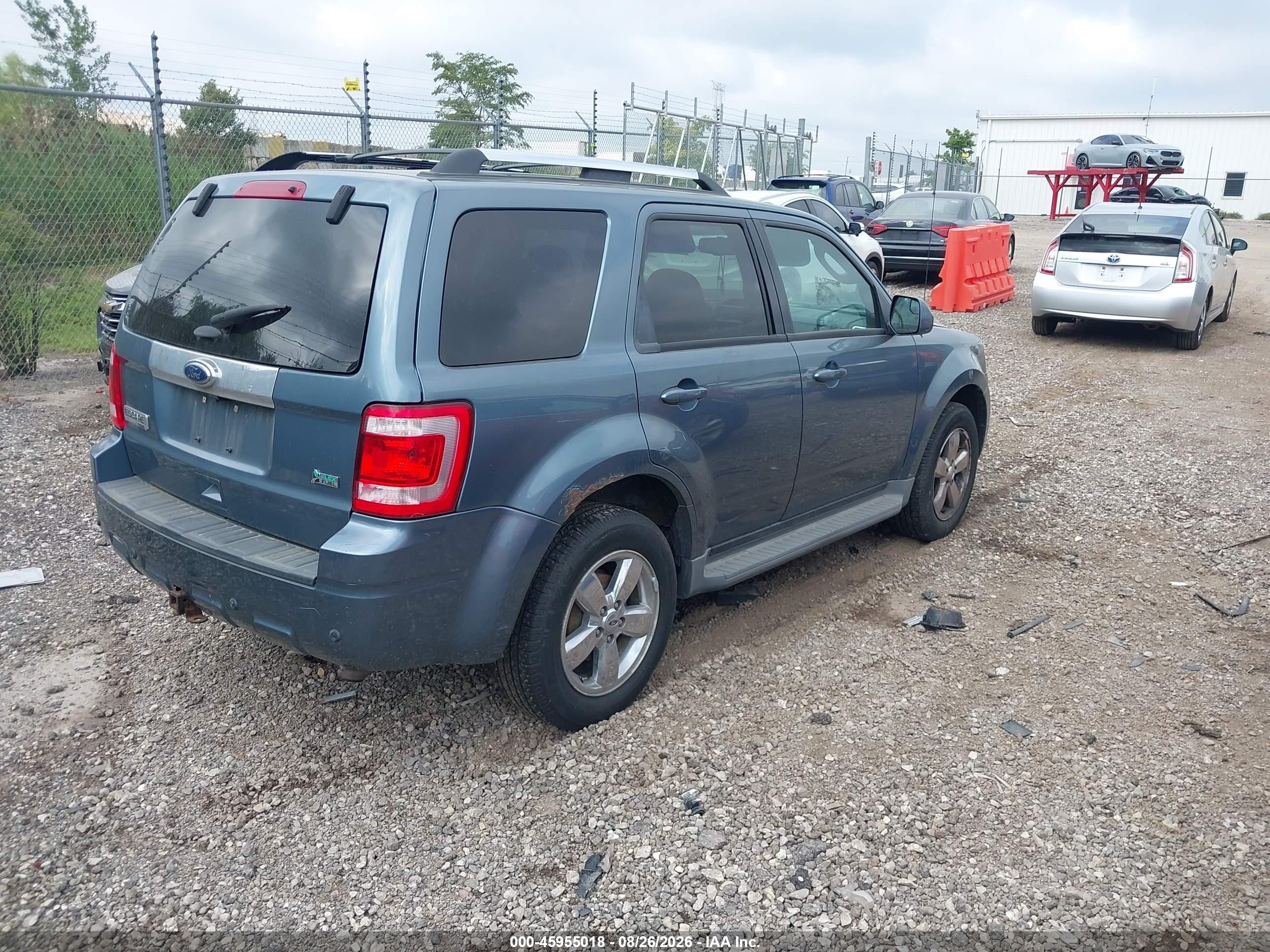2011 Ford Escape Limited Turquoise vin: 1FMCU9EGXBKB51698