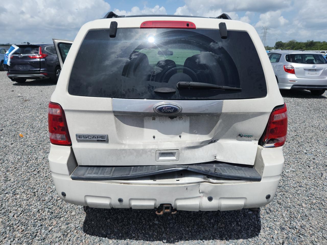 2012 Ford Escape Limited White vin: 1FMCU9EGXCKB27404