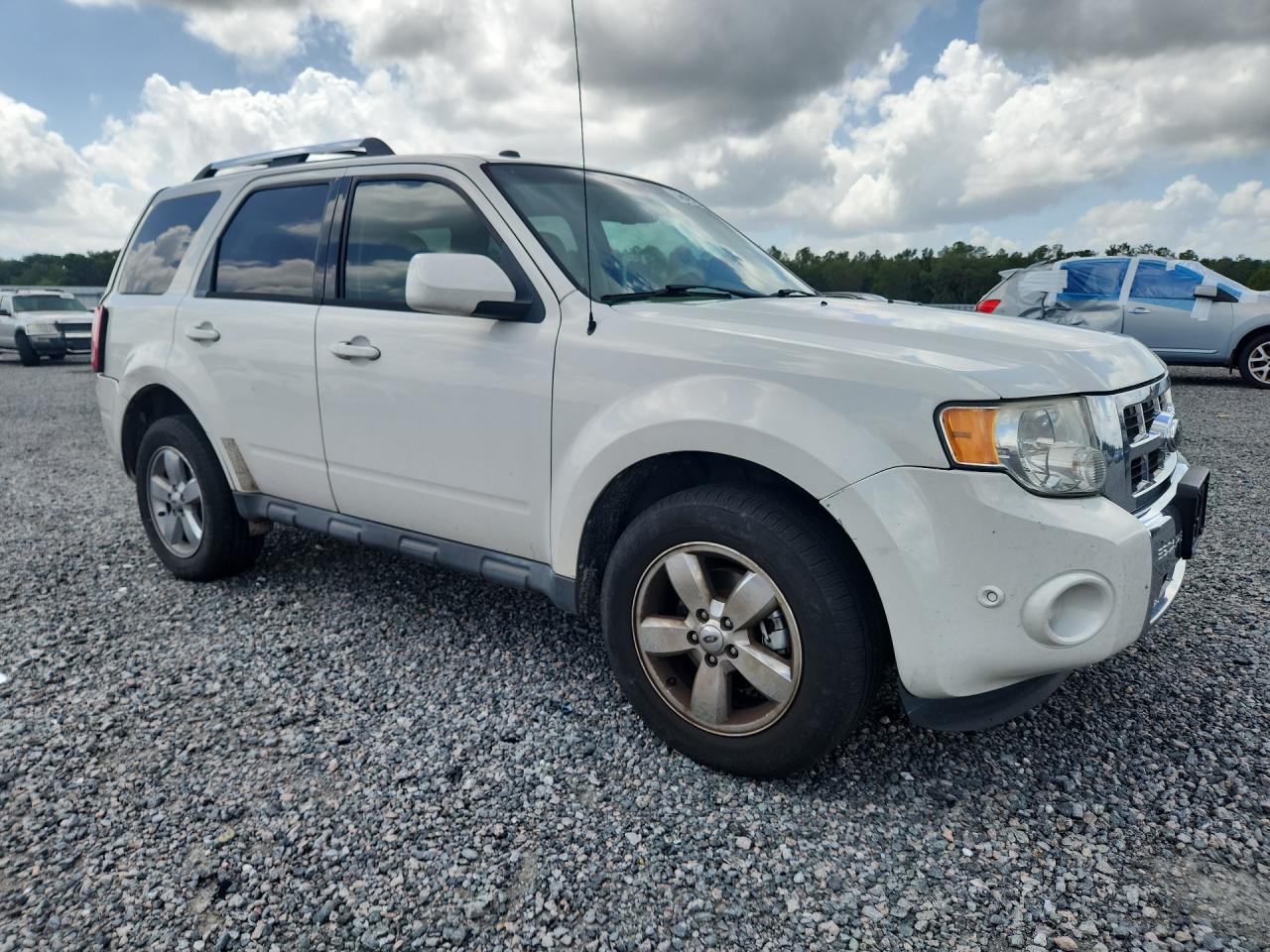 2012 Ford Escape Limited White vin: 1FMCU9EGXCKB27404