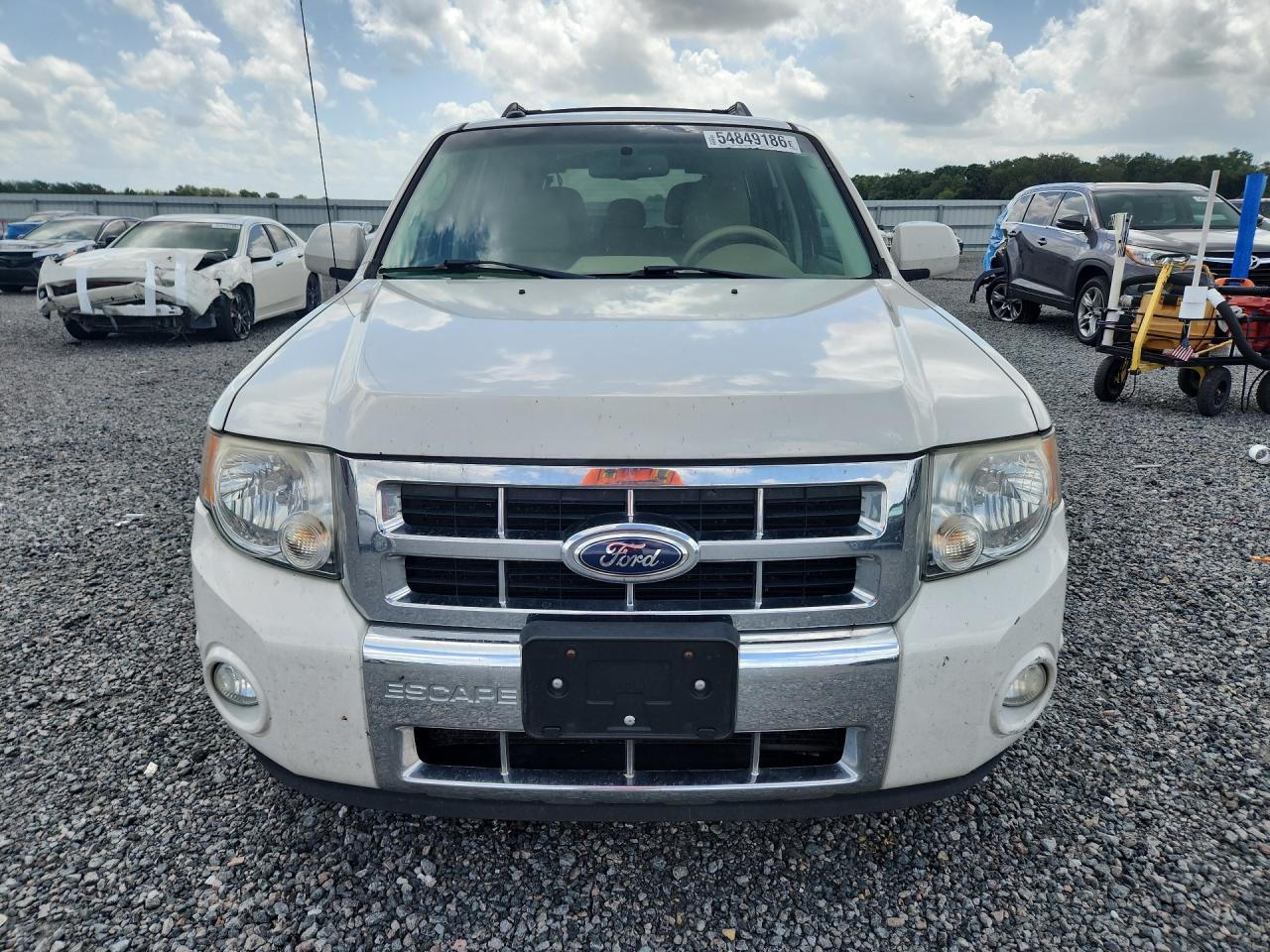 2012 Ford Escape Limited White vin: 1FMCU9EGXCKB27404
