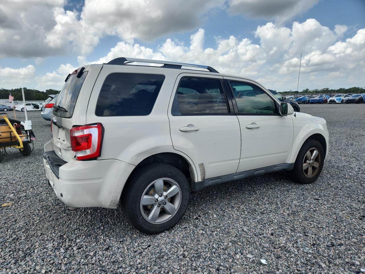 2012 Ford Escape Limited White vin: 1FMCU9EGXCKB27404