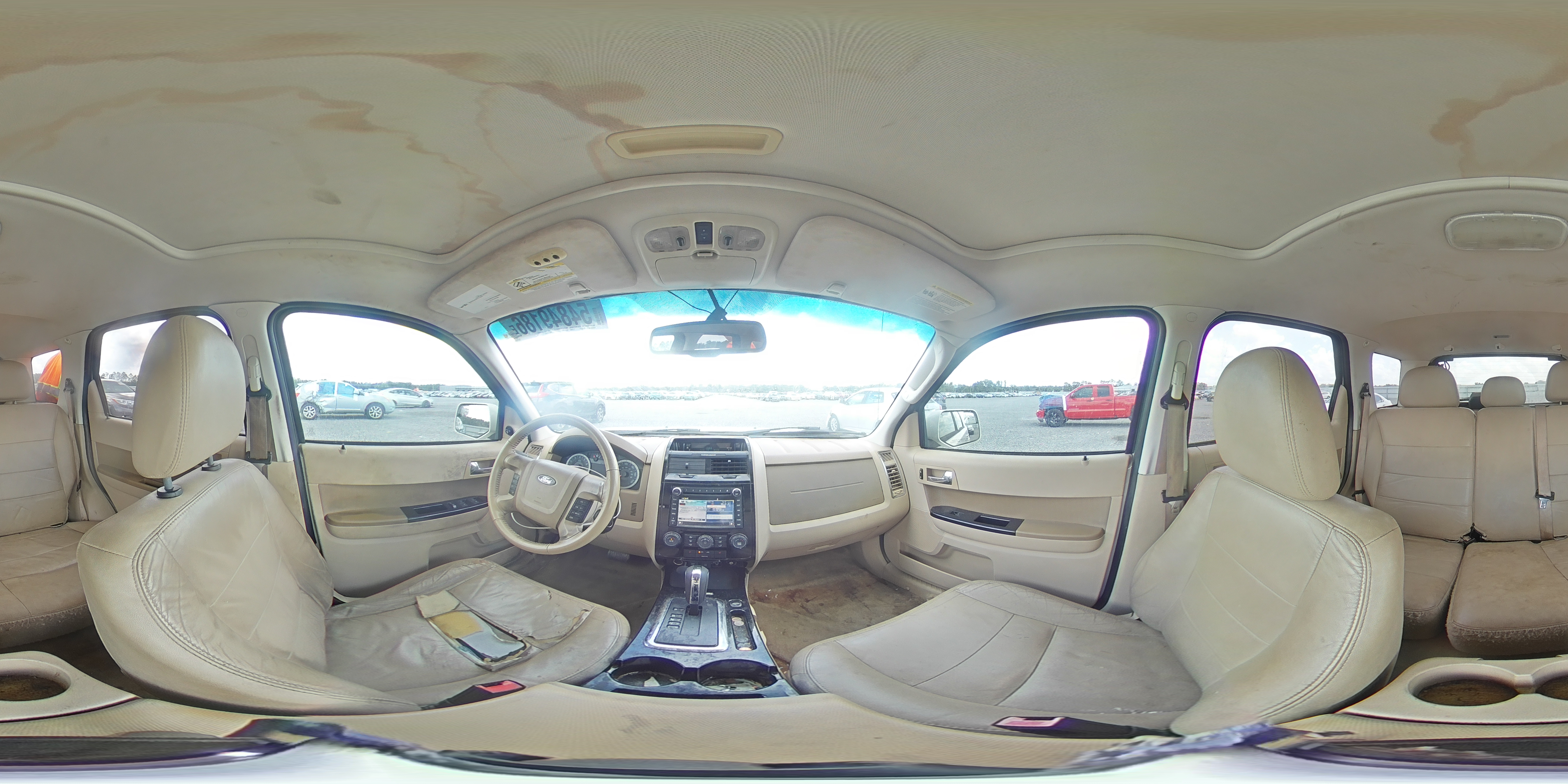 2012 Ford Escape Limited White vin: 1FMCU9EGXCKB27404