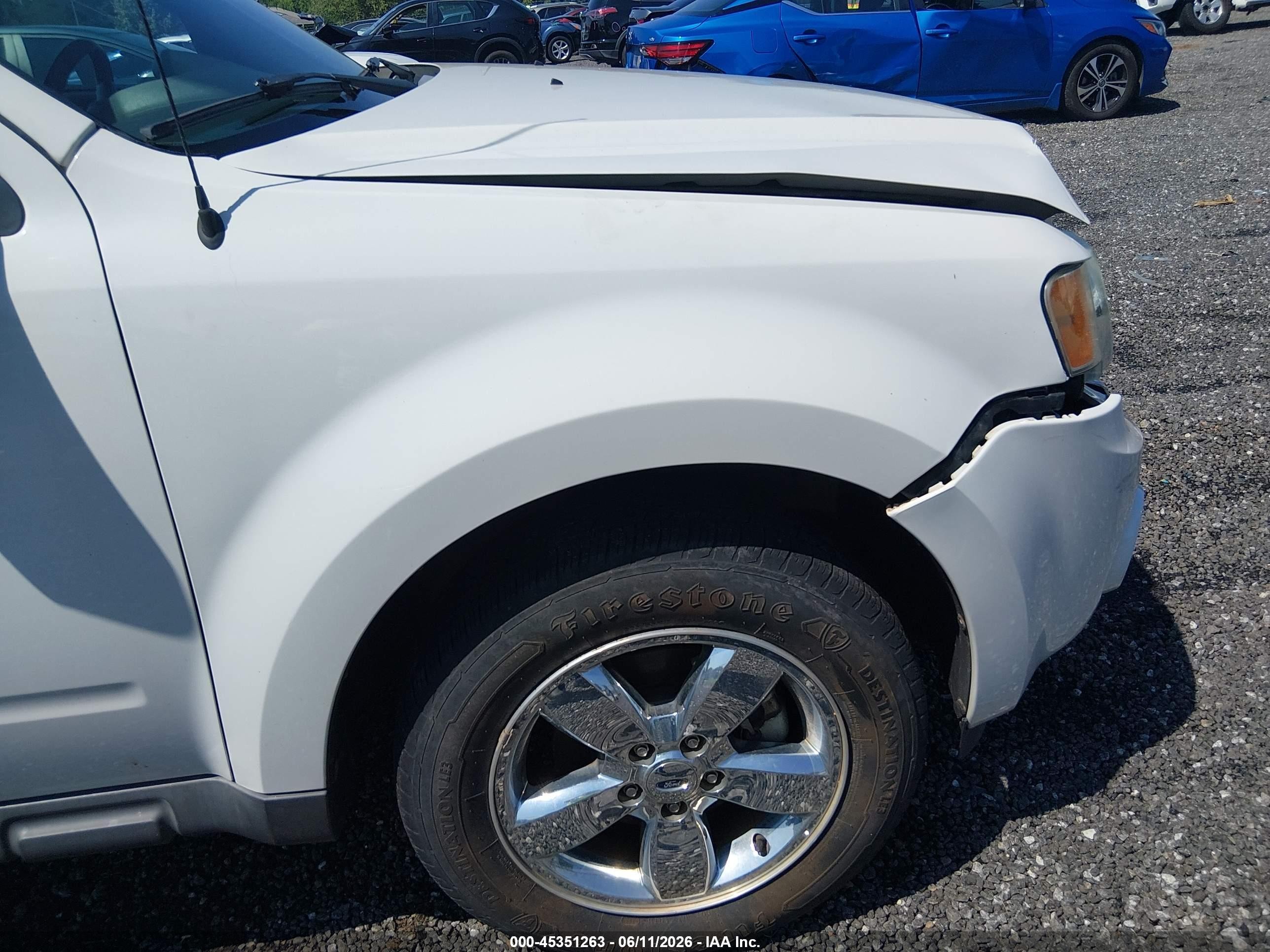 2012 Ford Escape Limited White vin: 1FMCU9EGXCKB77378