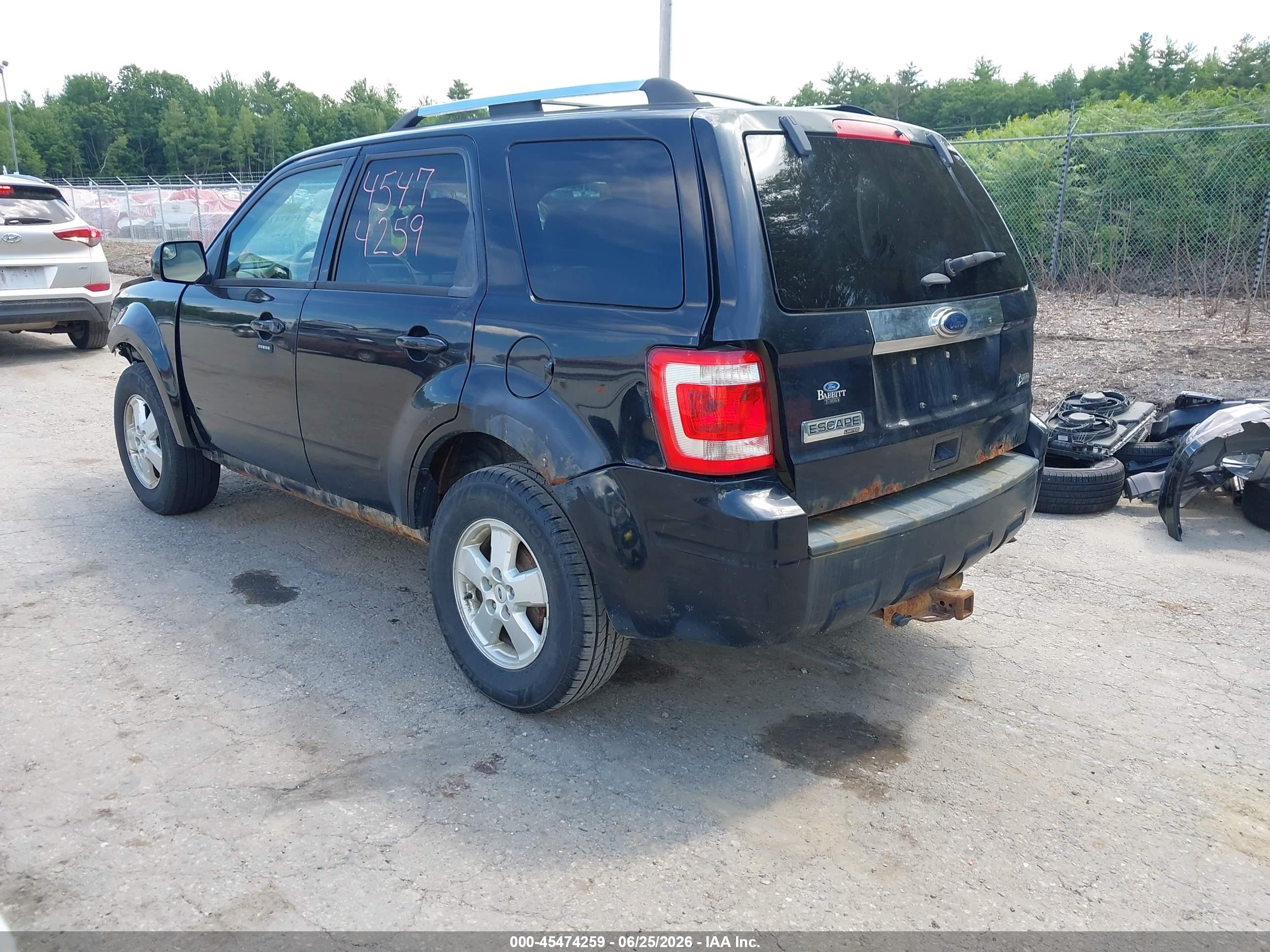 2012 Ford Escape Limited Black vin: 1FMCU9EGXCKC27843