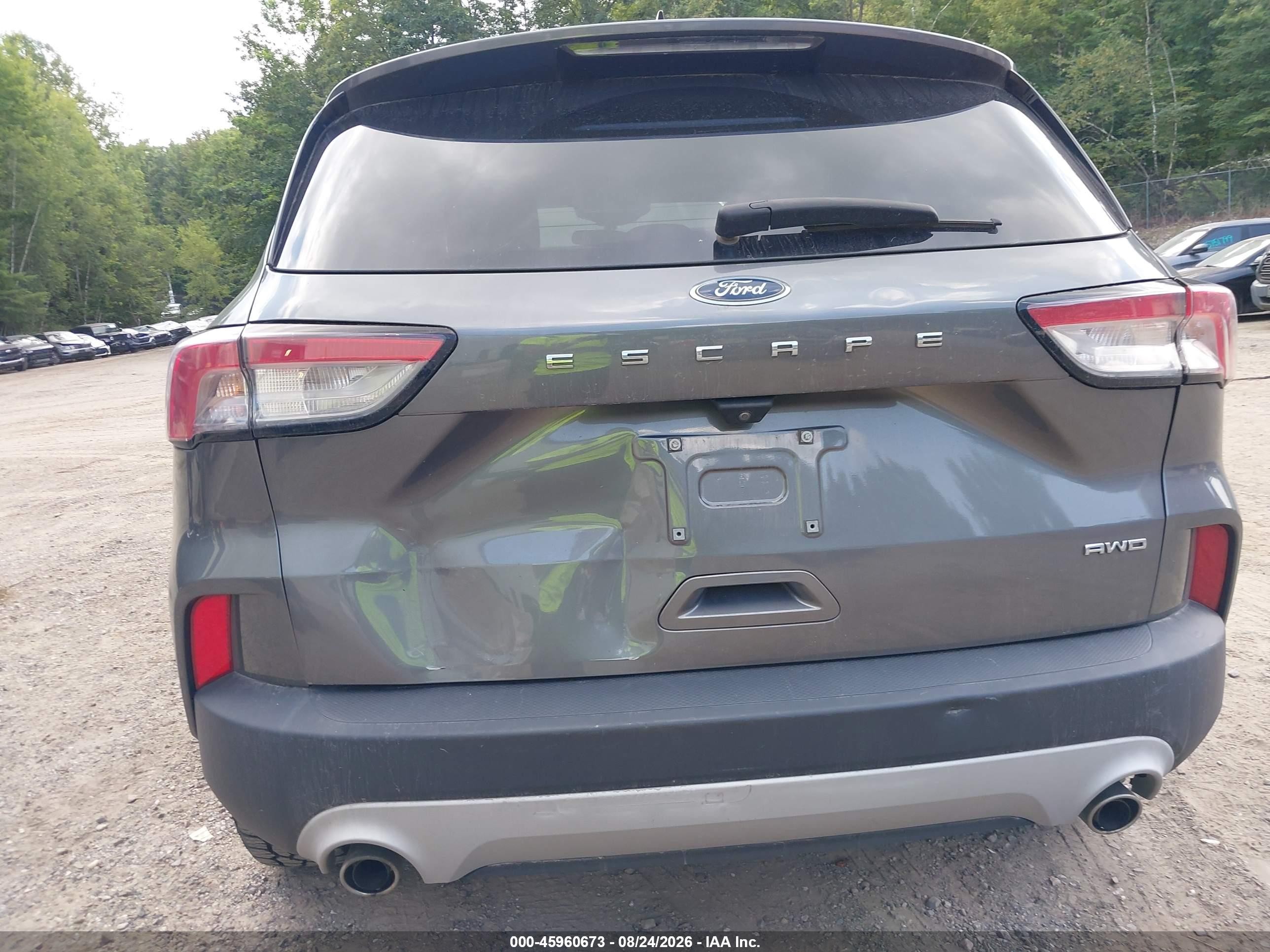 2021 Ford Escape S Gray vin: 1FMCU9F61MUA73924
