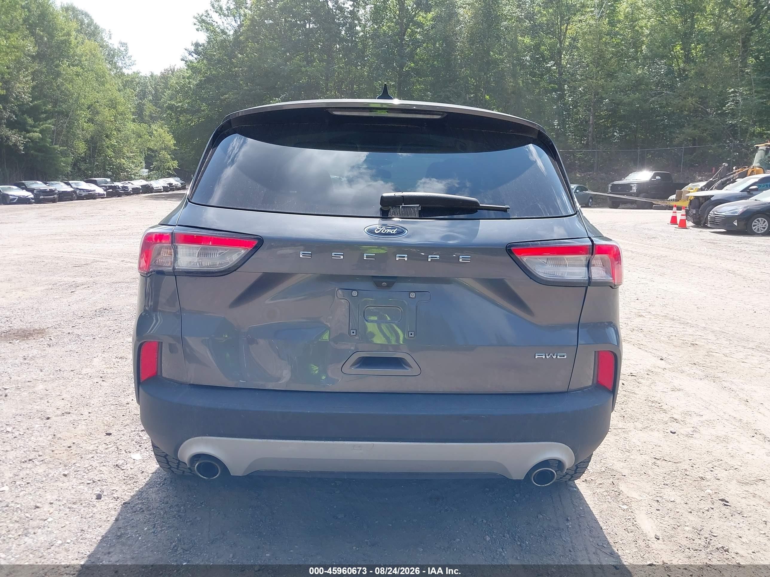 2021 Ford Escape S Gray vin: 1FMCU9F61MUA73924