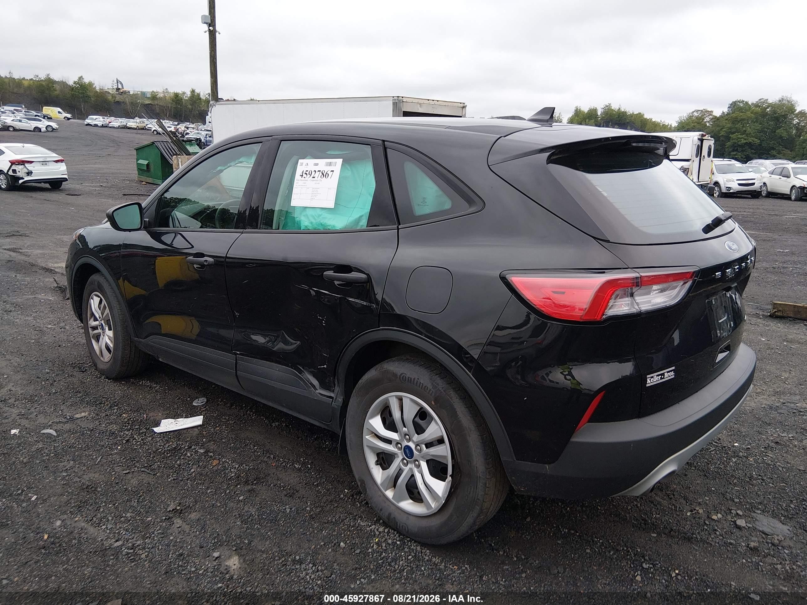 2022 Ford Escape S Black vin: 1FMCU9F66NUB61577