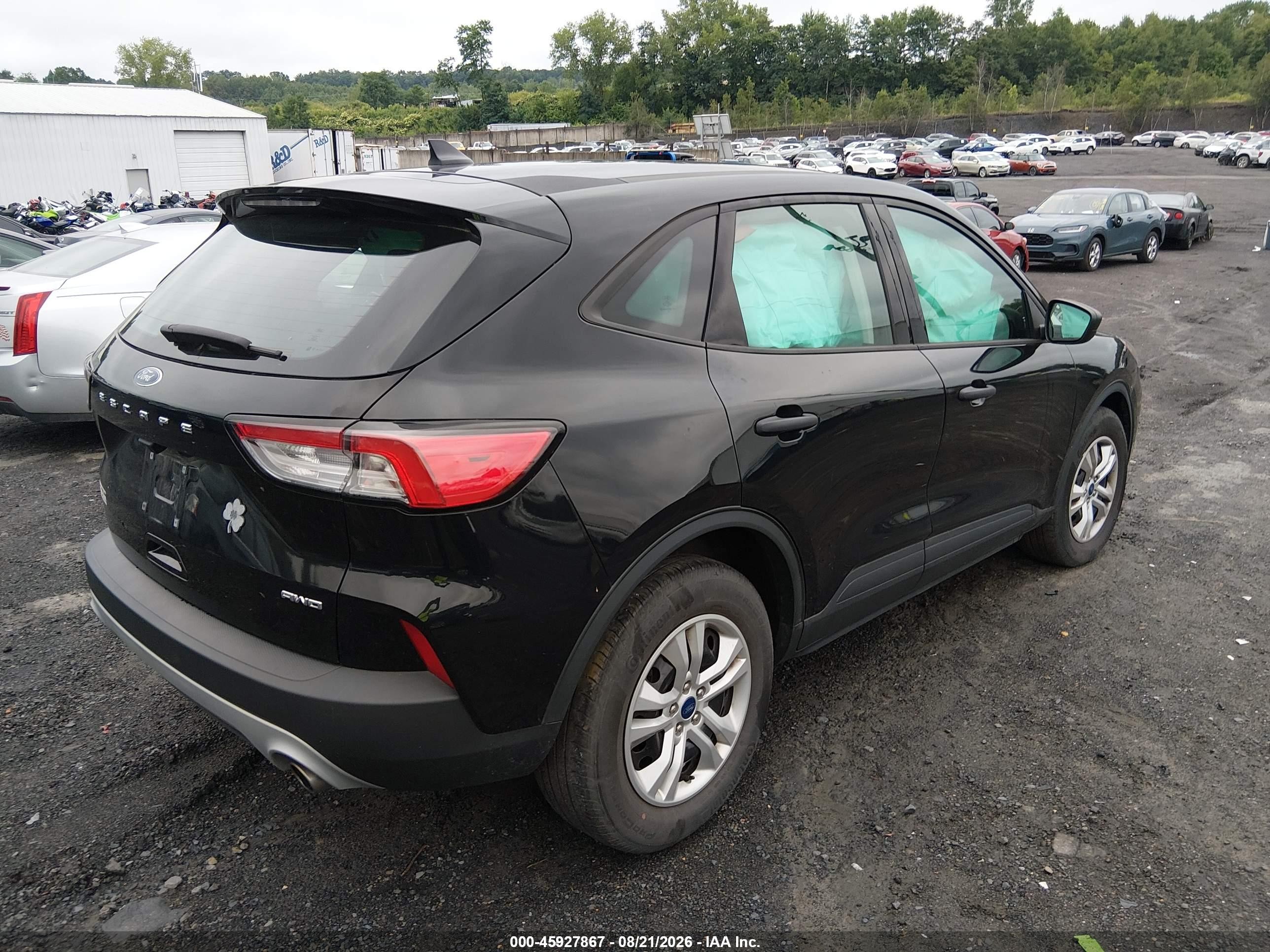 2022 Ford Escape S Black vin: 1FMCU9F66NUB61577