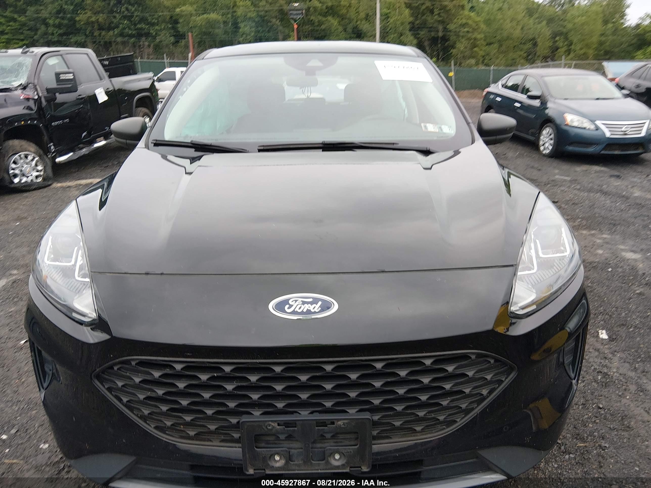 2022 Ford Escape S Black vin: 1FMCU9F66NUB61577