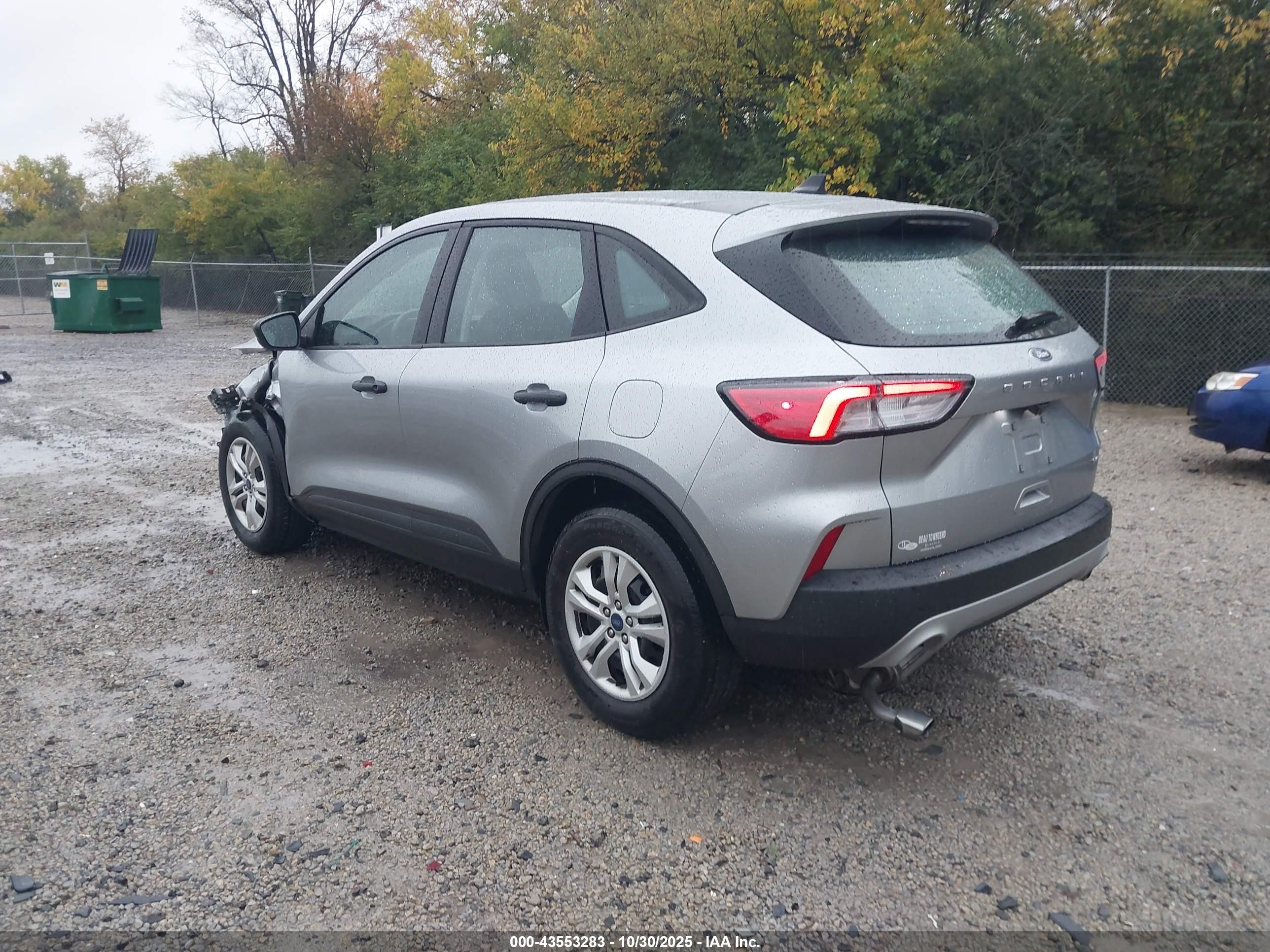 2022 Ford Escape S Silver vin: 1FMCU9F67NUB22206