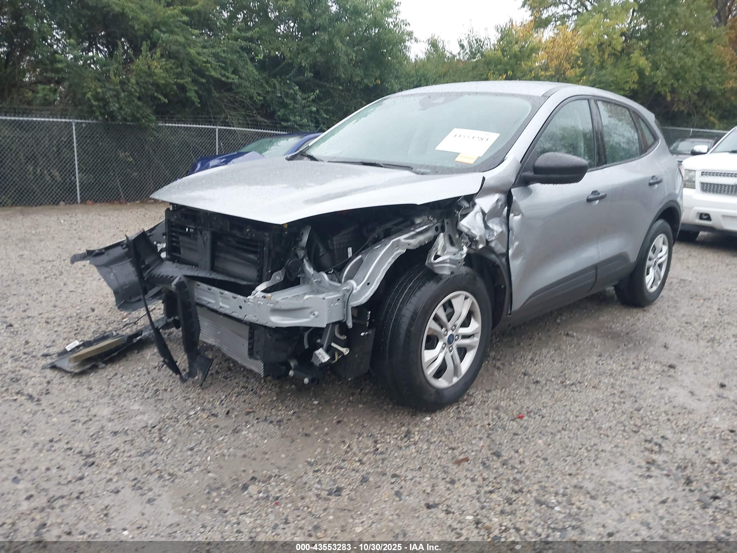 2022 Ford Escape S Silver vin: 1FMCU9F67NUB22206