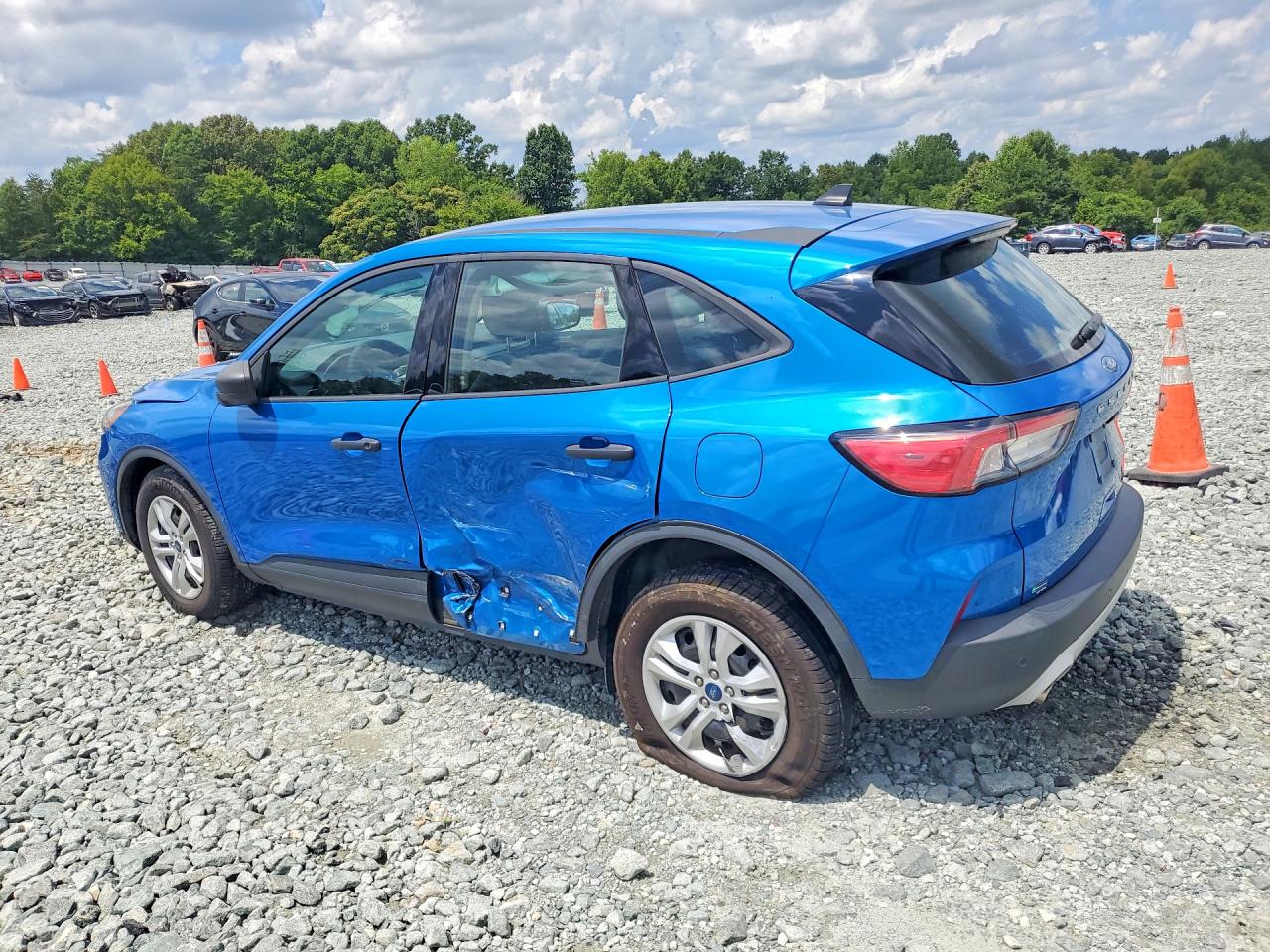 2020 Ford Escape S Blue vin: 1FMCU9F6XLUB25372