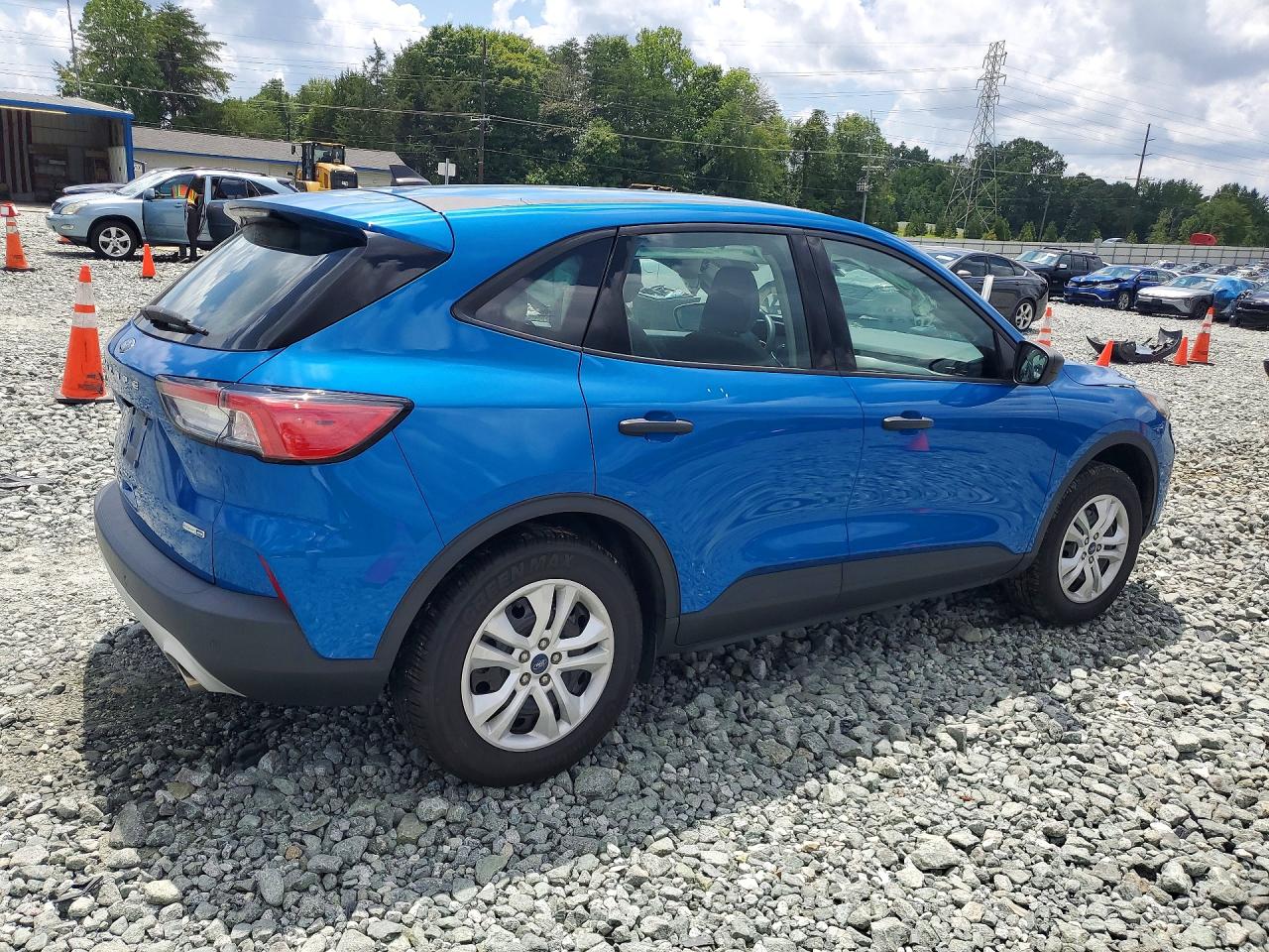 2020 Ford Escape S Blue vin: 1FMCU9F6XLUB25372