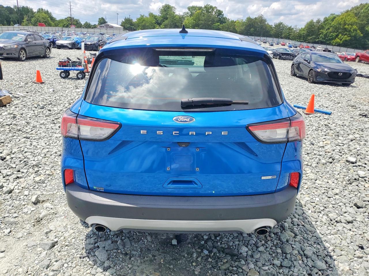 2020 Ford Escape S Blue vin: 1FMCU9F6XLUB25372