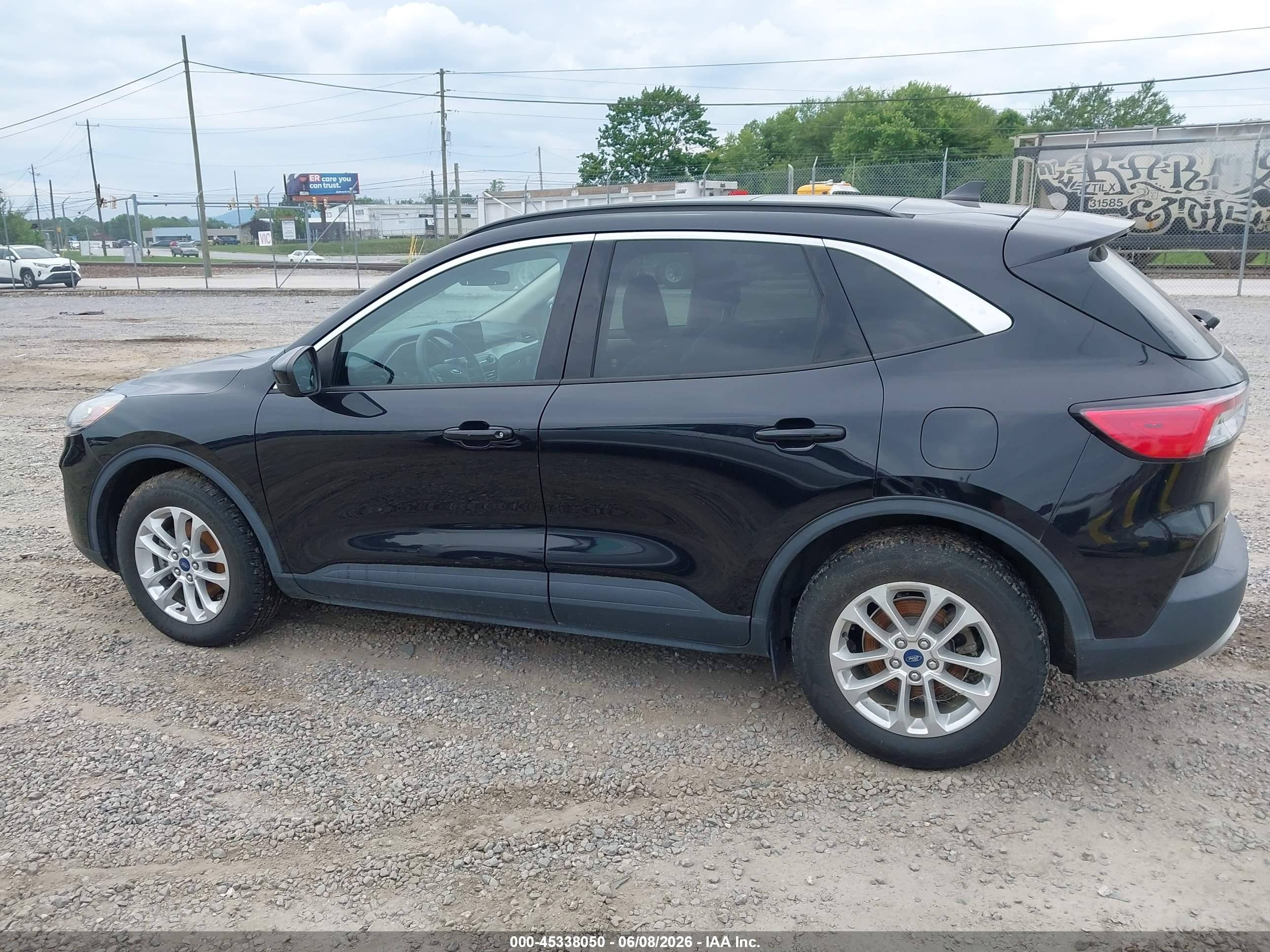 2020 Ford Escape Se Black vin: 1FMCU9G60LUC48497