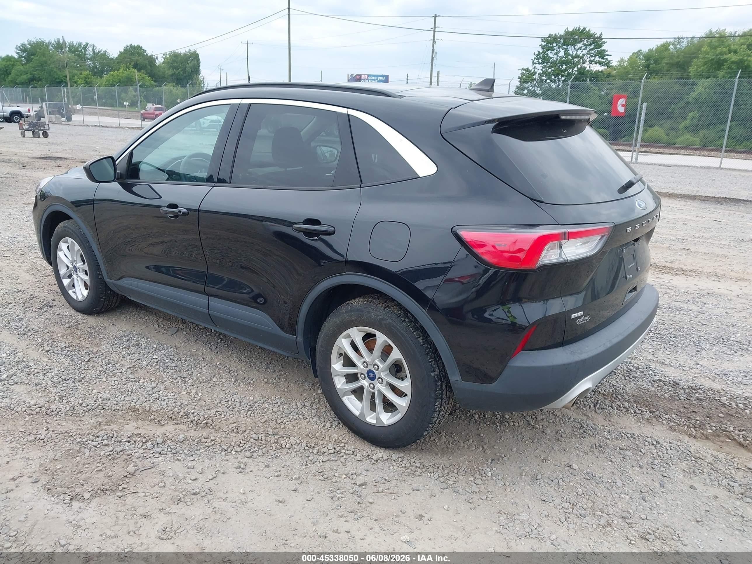 2020 Ford Escape Se Black vin: 1FMCU9G60LUC48497