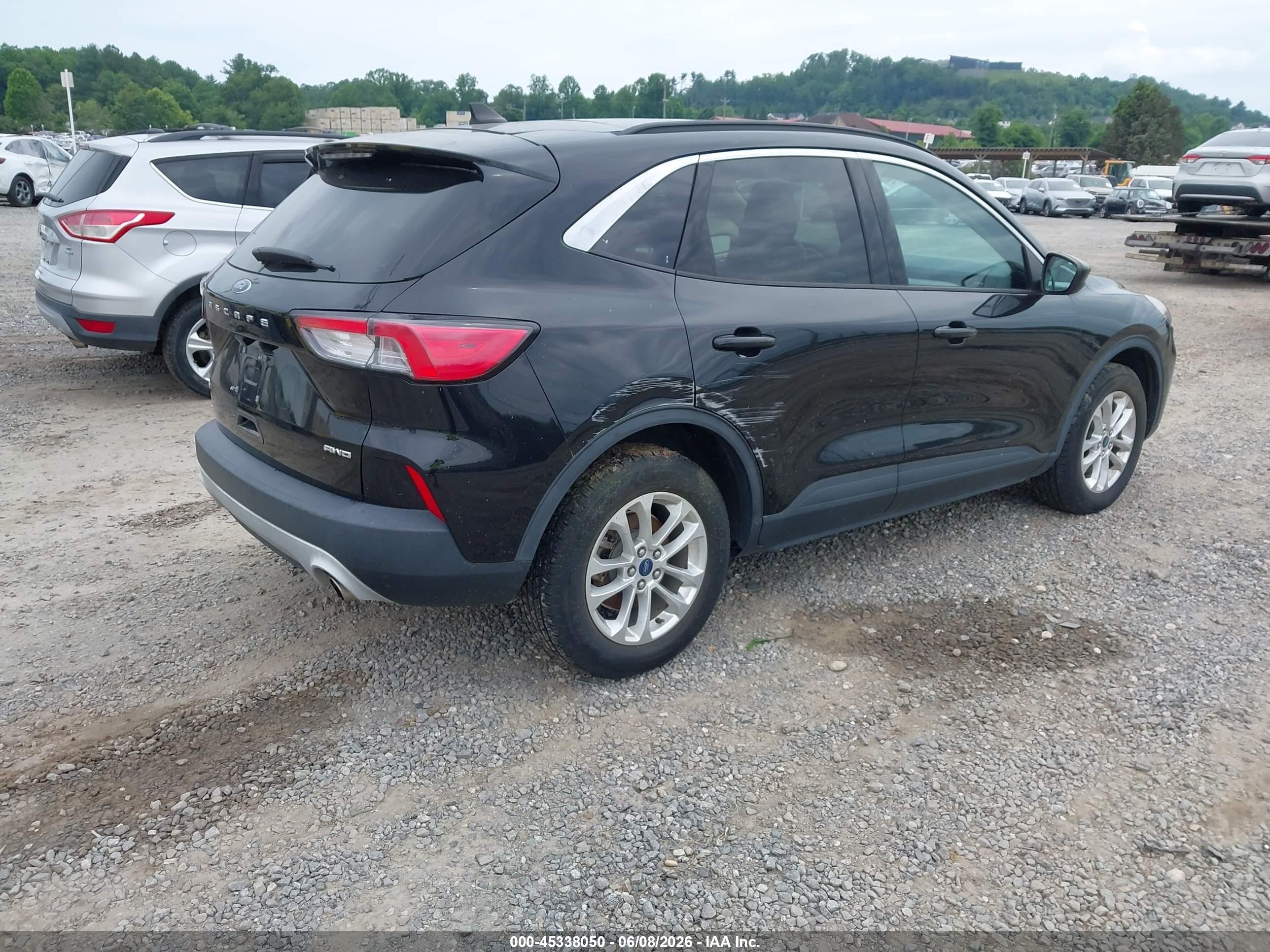 2020 Ford Escape Se Black vin: 1FMCU9G60LUC48497