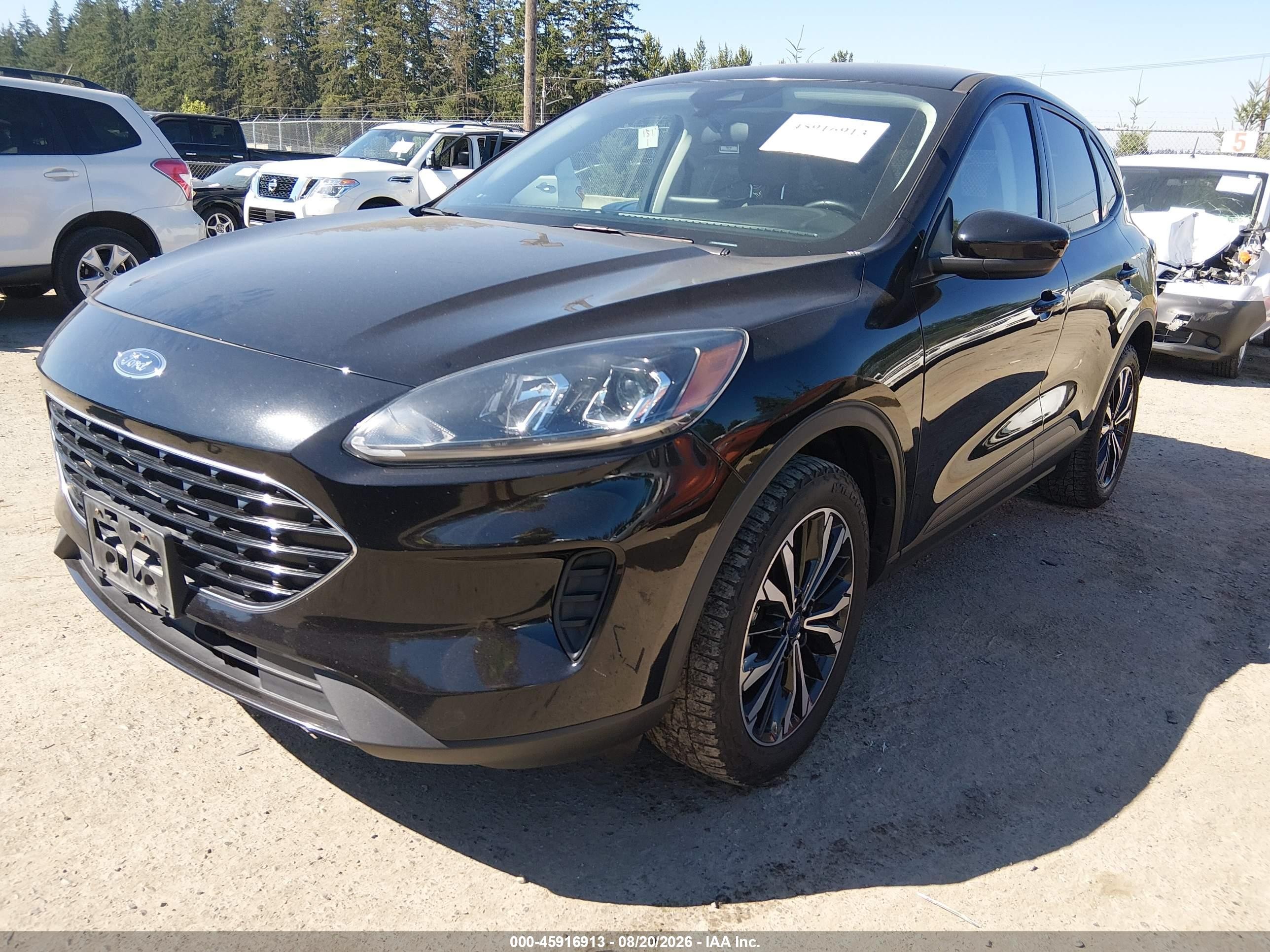 2021 Ford Escape Se Black vin: 1FMCU9G60MUA95539