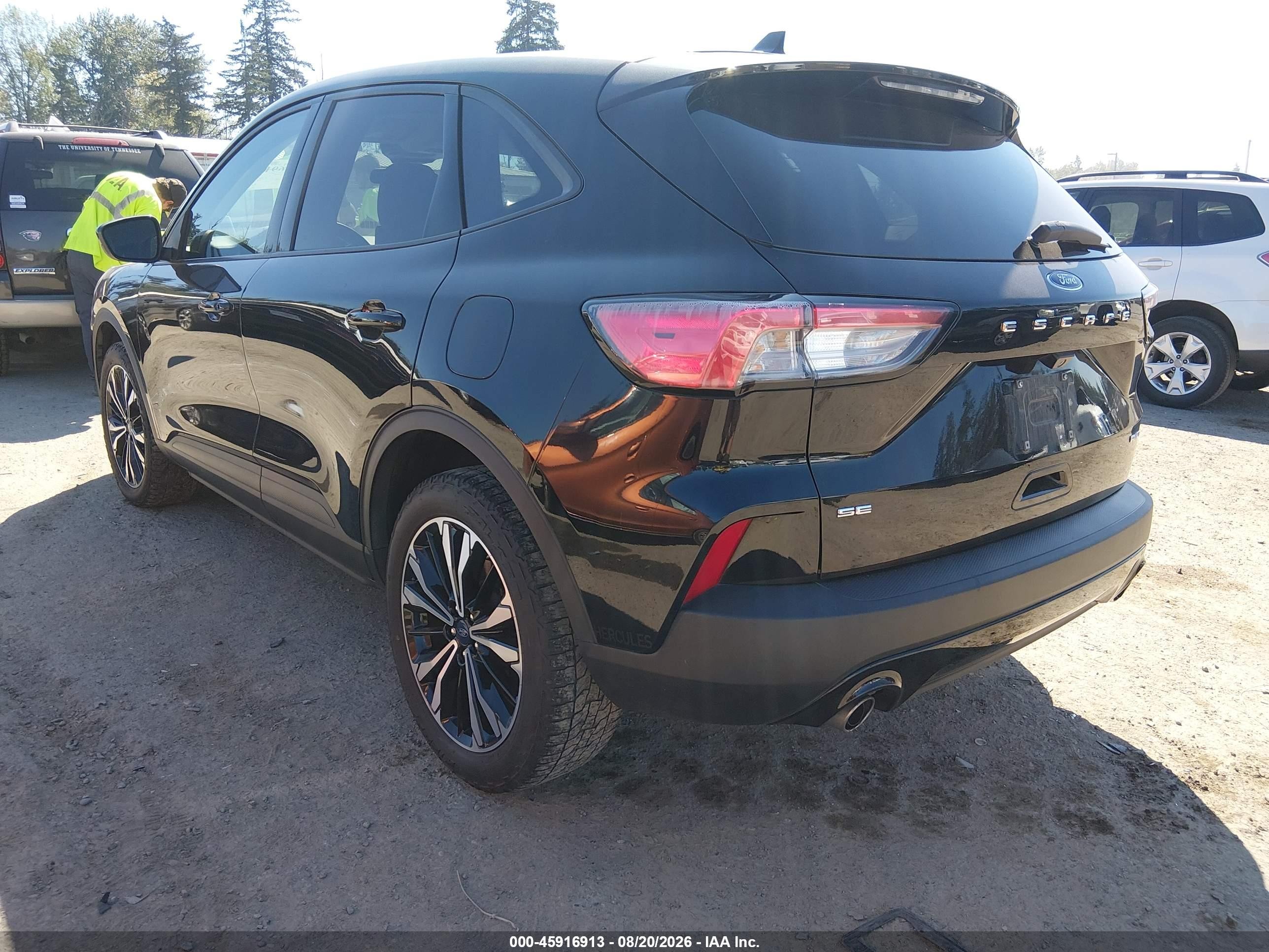 2021 Ford Escape Se Black vin: 1FMCU9G60MUA95539