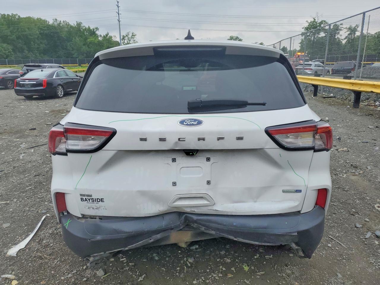 2020 Ford Escape Se White vin: 1FMCU9G62LUB59210