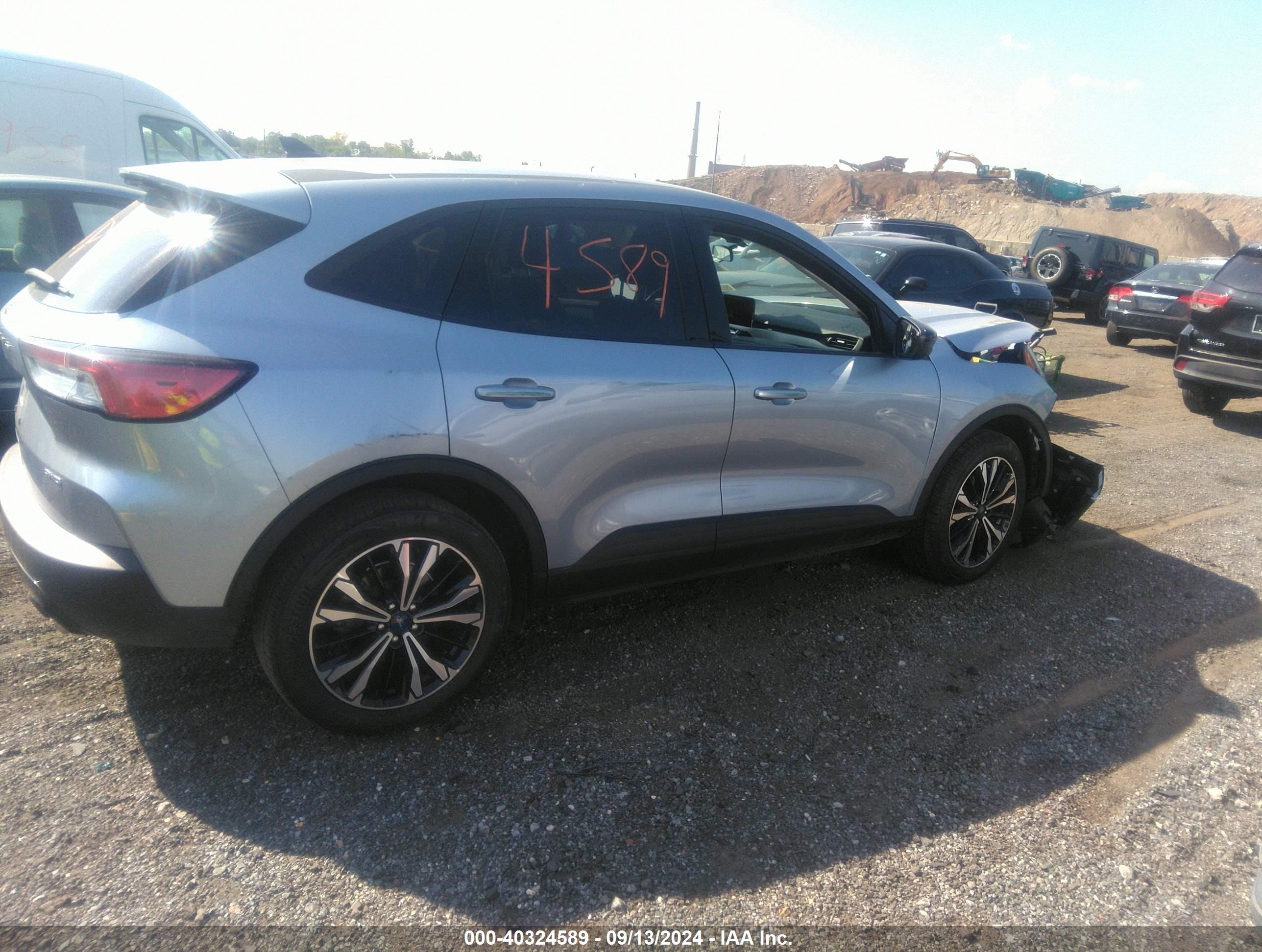 2022 Ford Escape Se Blue vin: 1FMCU9G62NUB93568