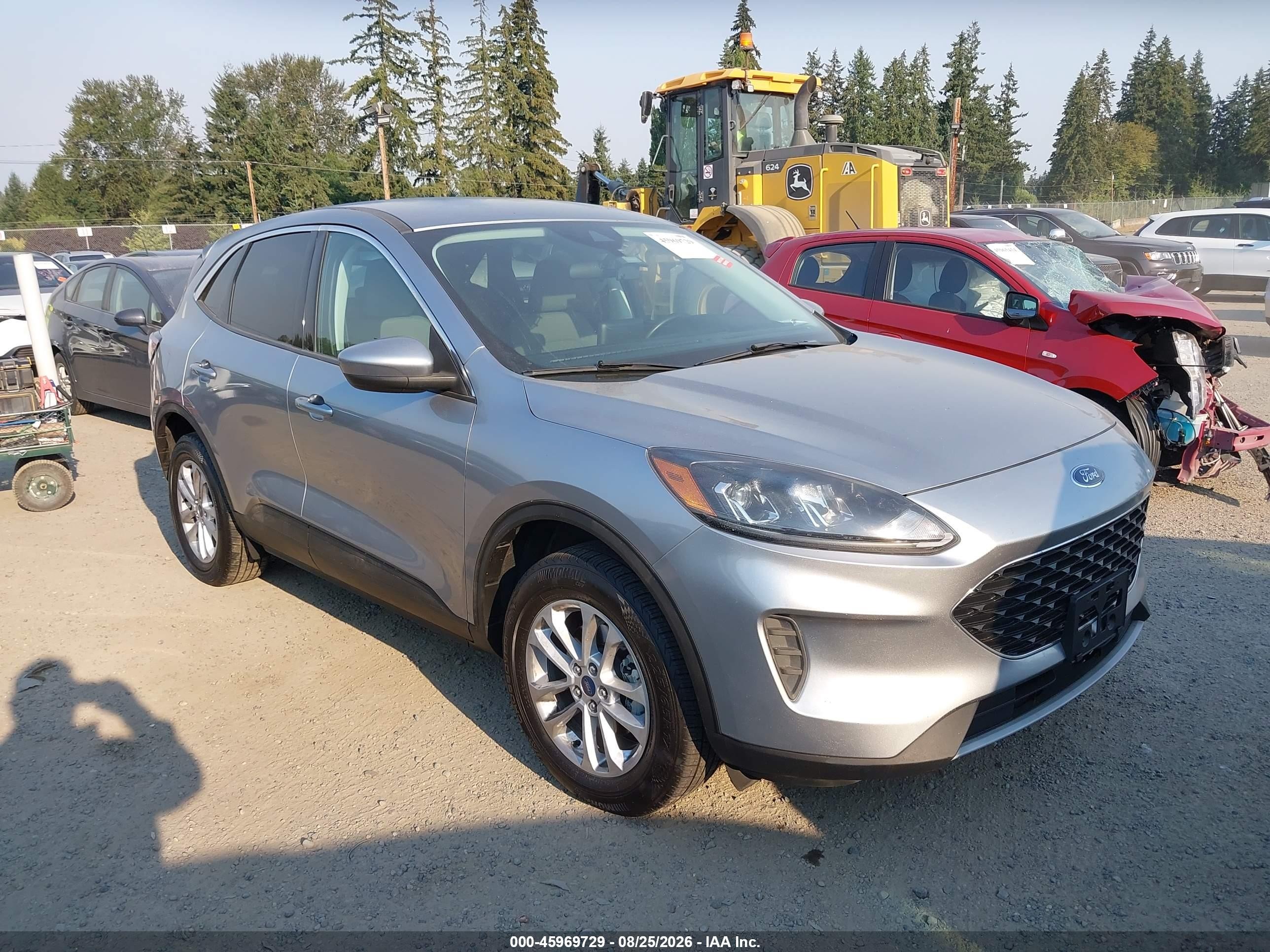 2021 Ford Escape Se Silver vin: 1FMCU9G63MUA85569