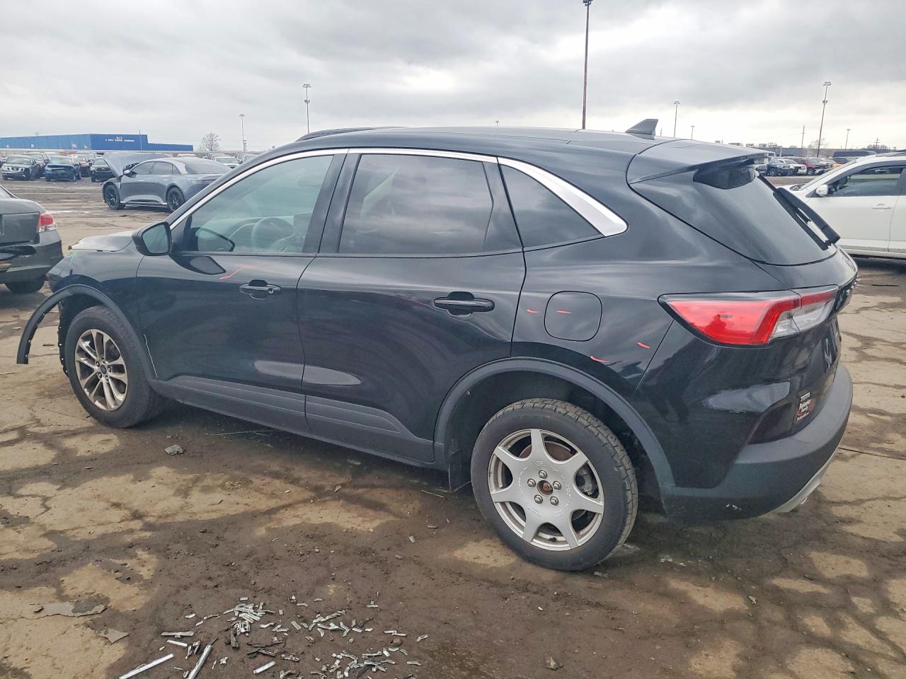 2022 Ford Escape Se Black vin: 1FMCU9G65NUA73019