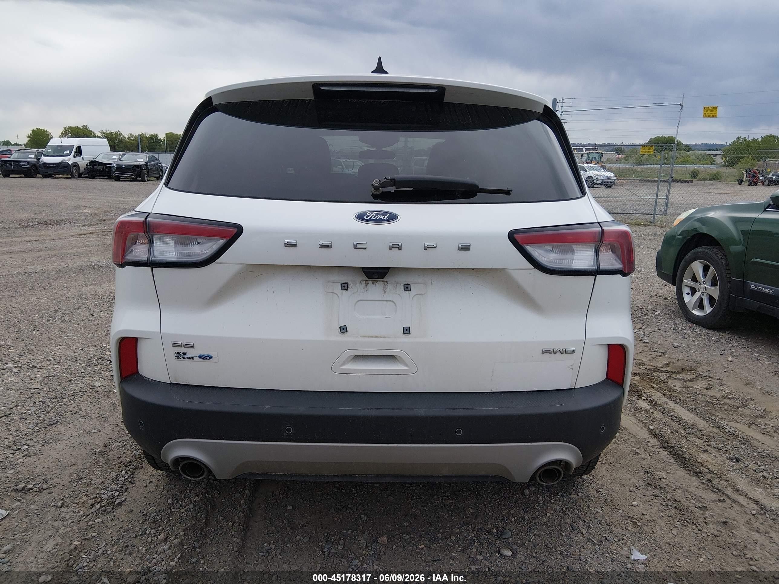 2022 Ford Escape Se White vin: 1FMCU9G66NUA60926
