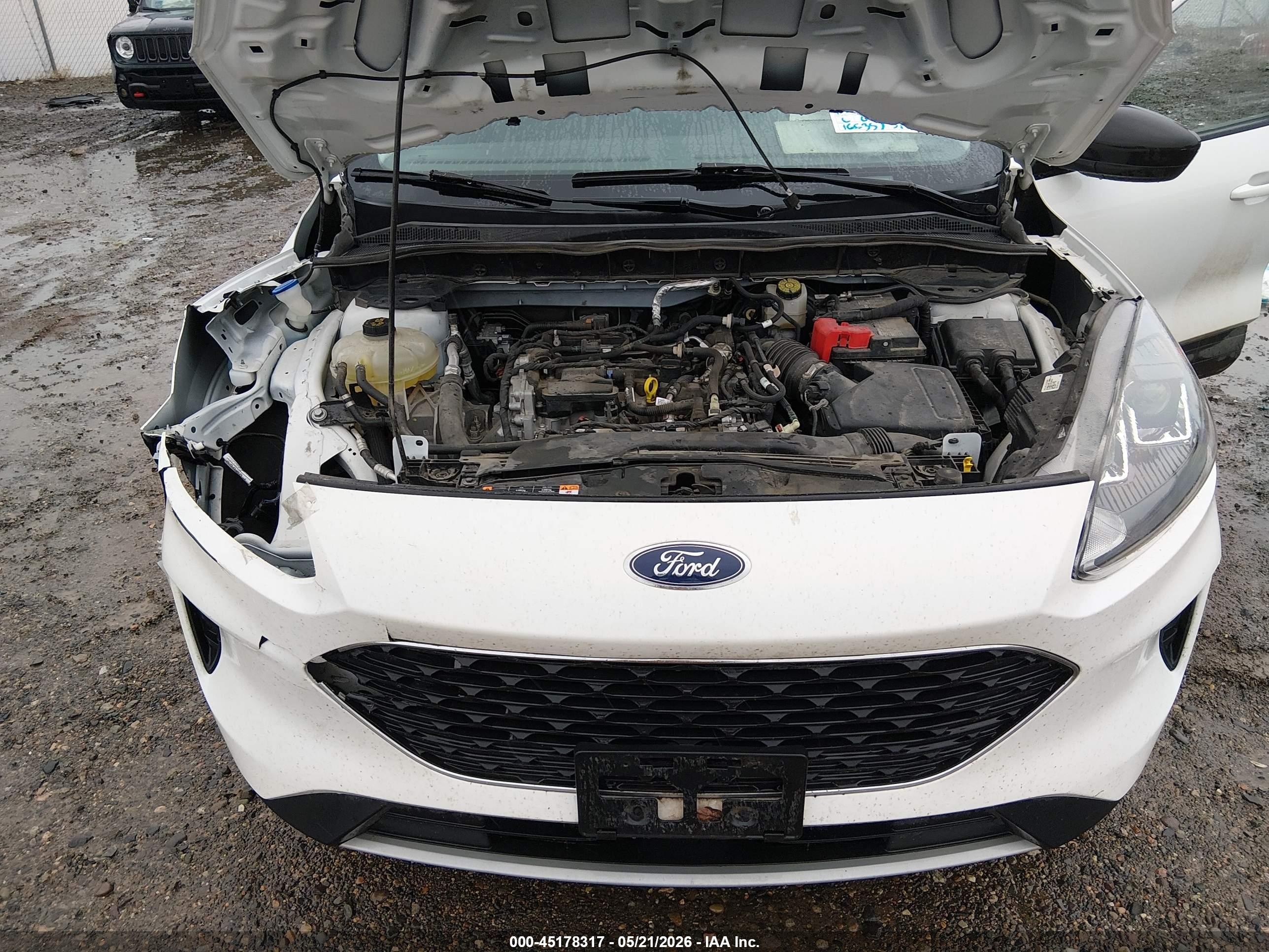 2022 Ford Escape Se White vin: 1FMCU9G66NUA60926