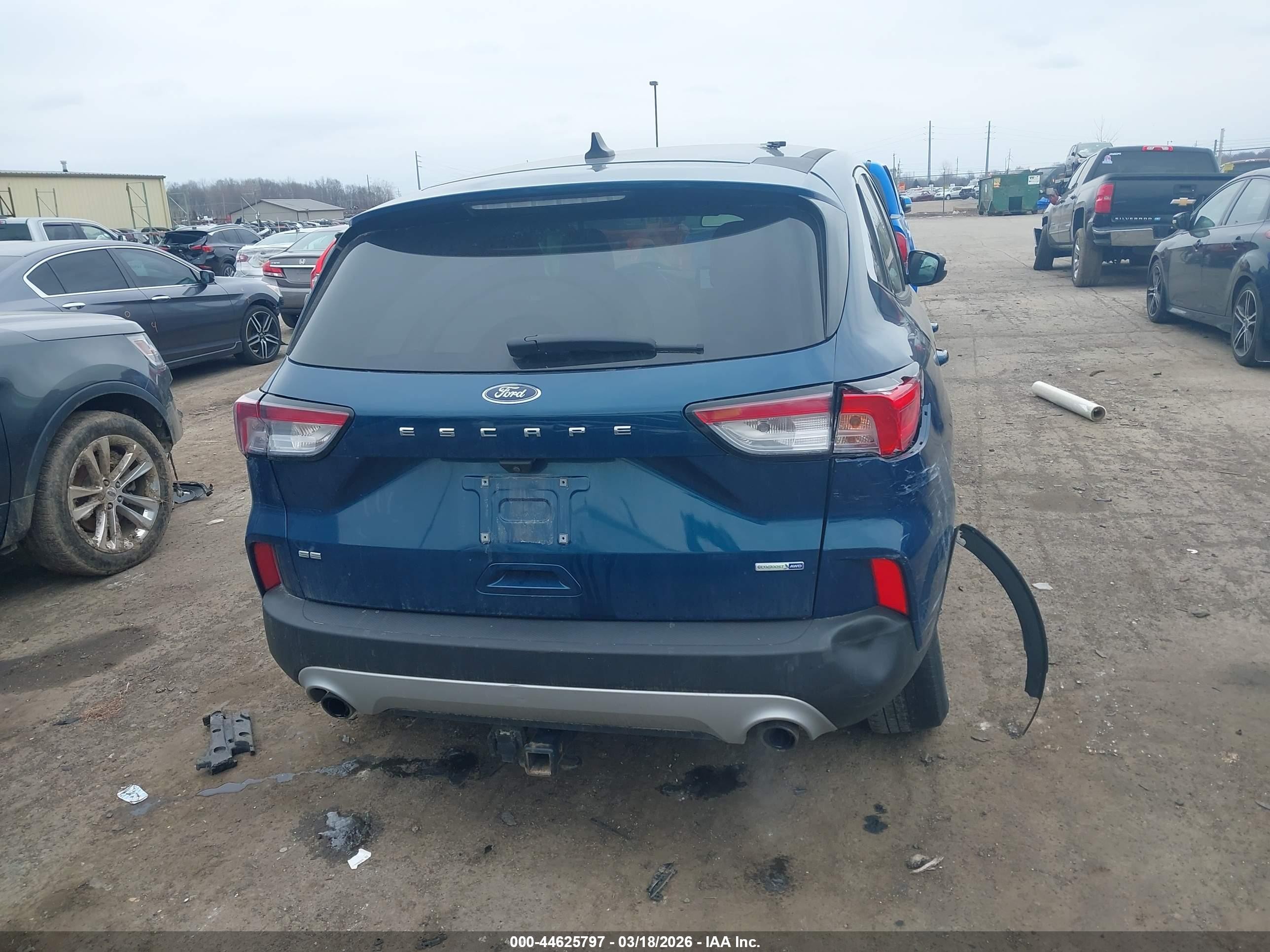 2020 Ford Escape Se Blue vin: 1FMCU9G68LUC17871