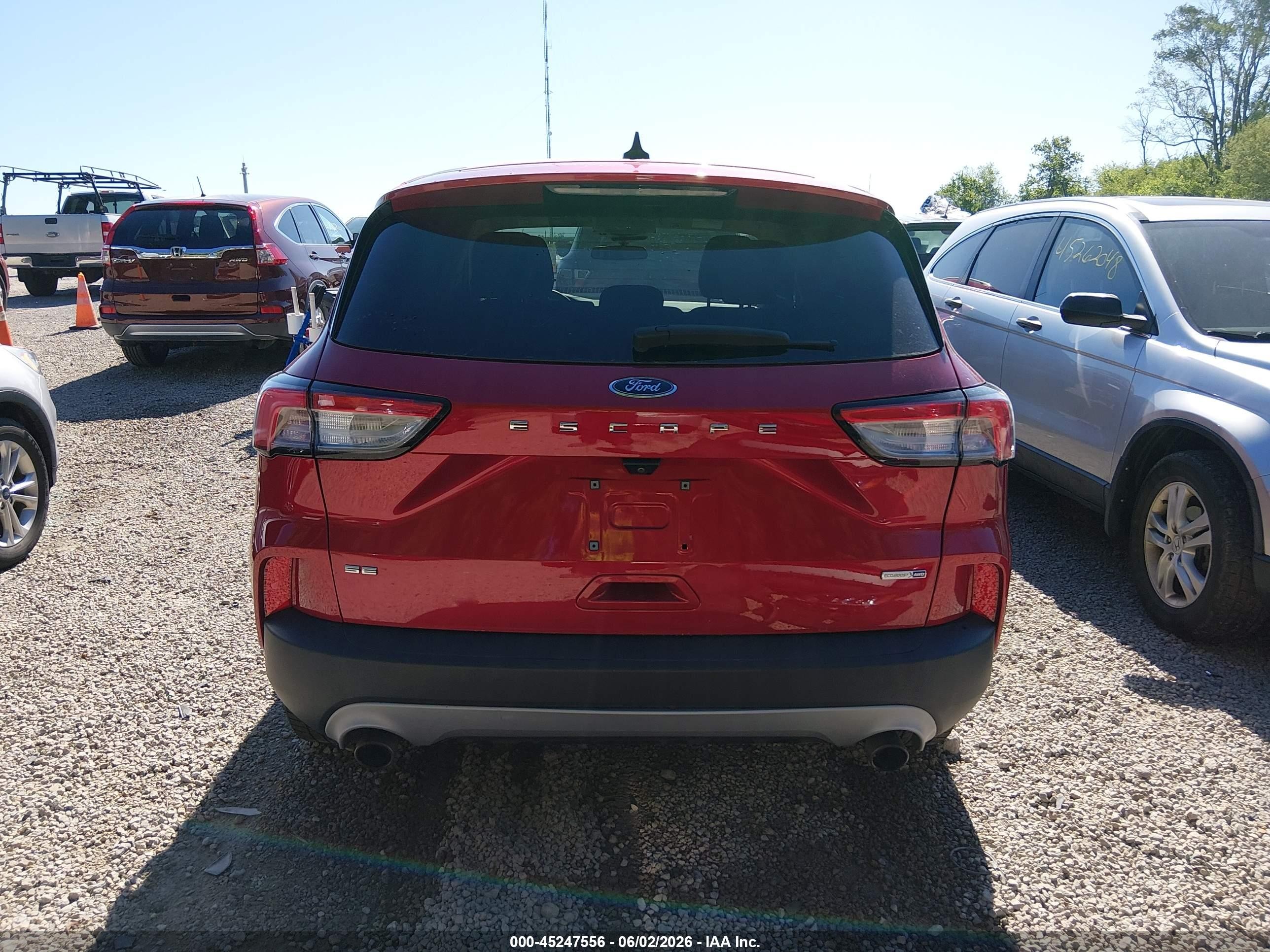 2020 Ford Escape Se Красный vin: 1FMCU9G69LUC21640