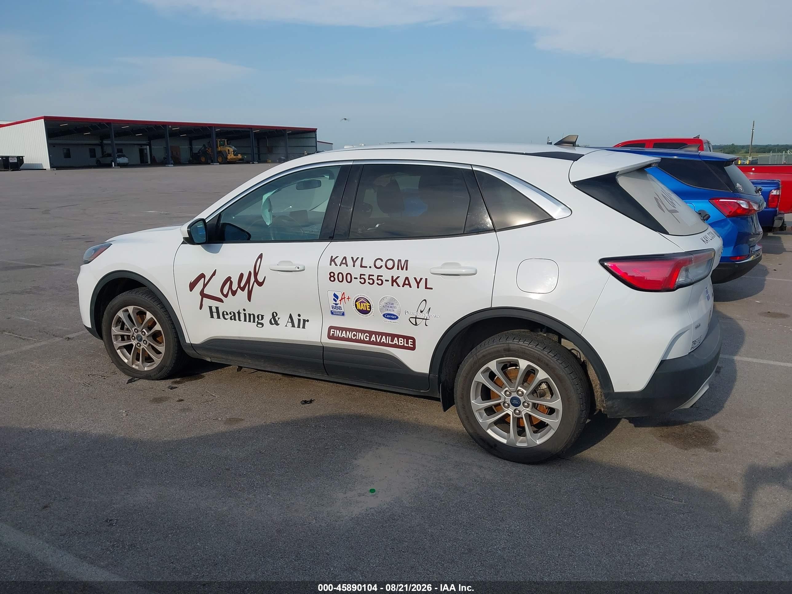 2021 Ford Escape Se White vin: 1FMCU9G6XMUA43299